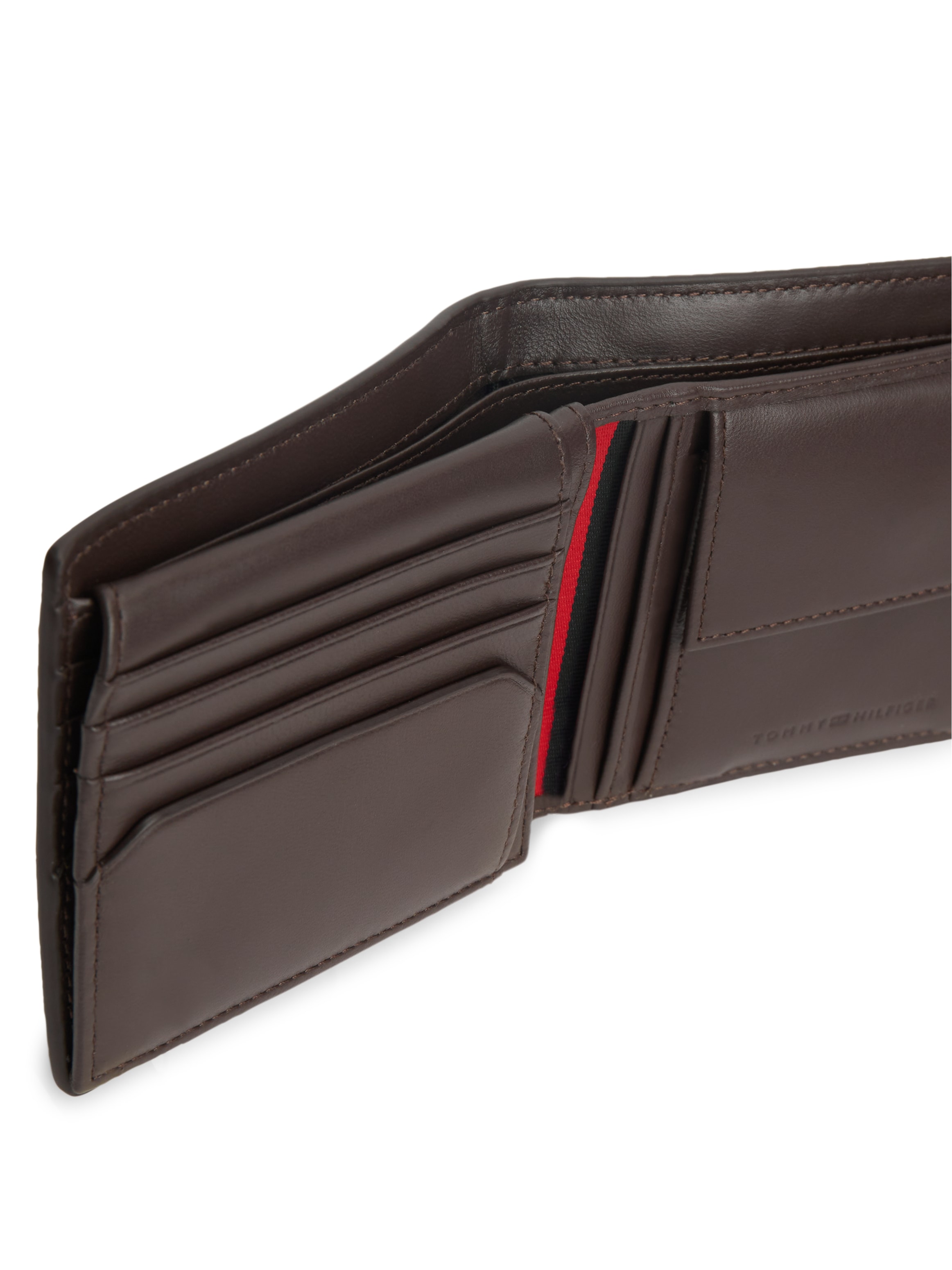 Tommy Hilfiger Geldbörse »TH CENTRAL CC FLAP AND COIN« Unisex Portmonnaie, Geldbeutel mit Kontraststreifen innen