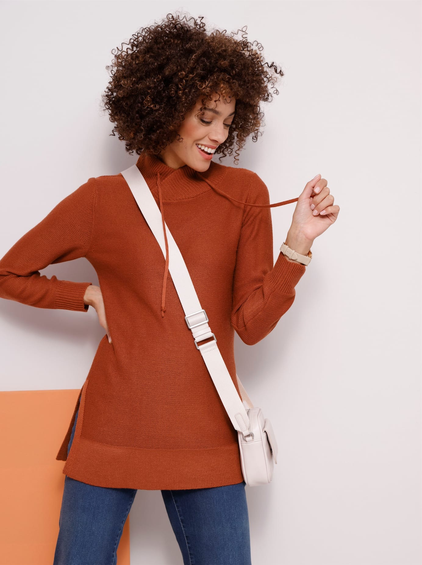 Classic Basics Rollkragenpullover »Longpullover«