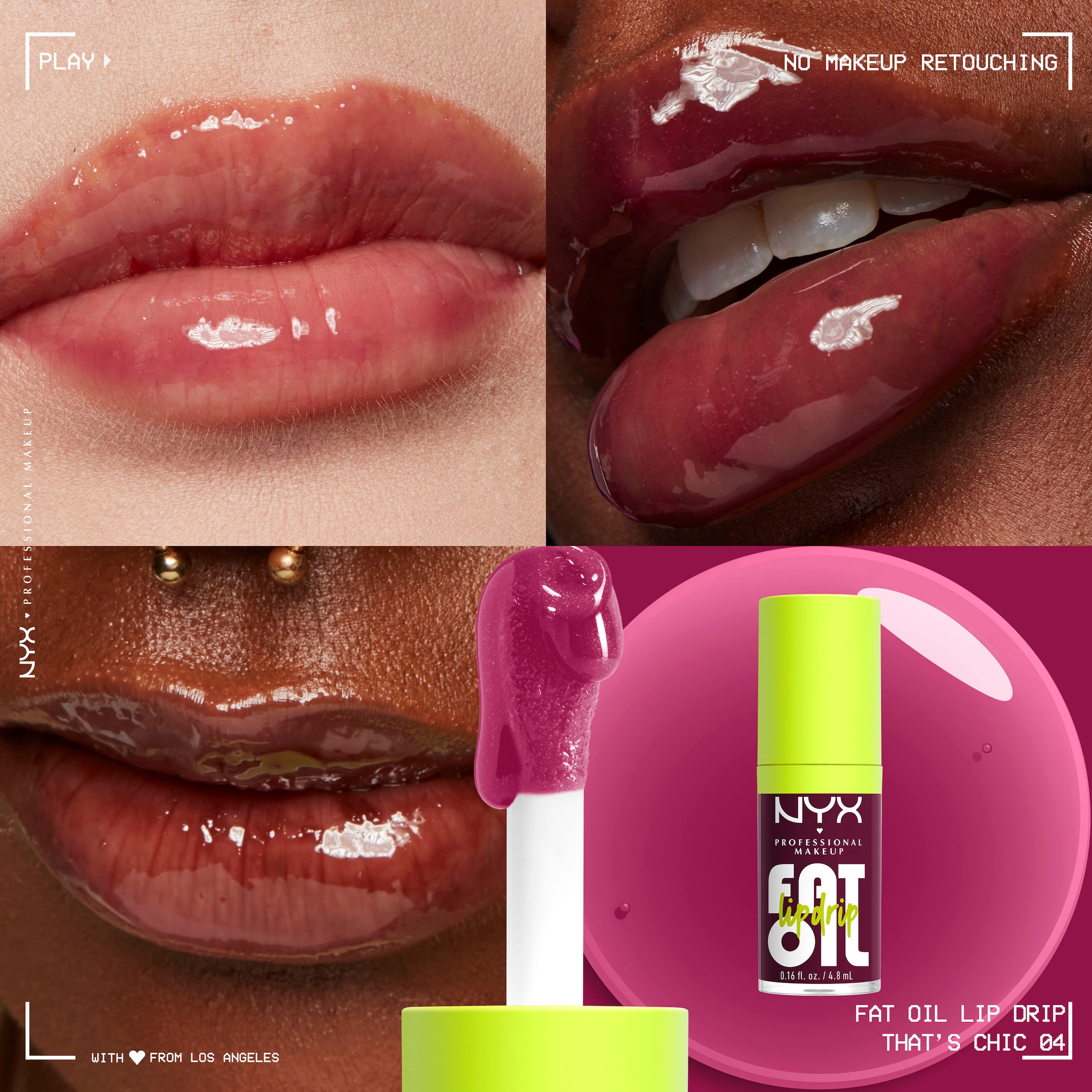 NYX Lipgloss »NYX Professional Makeup Fat Oil lip Drip - Lippgloss«, mit natürlichen Inhaltstoffen