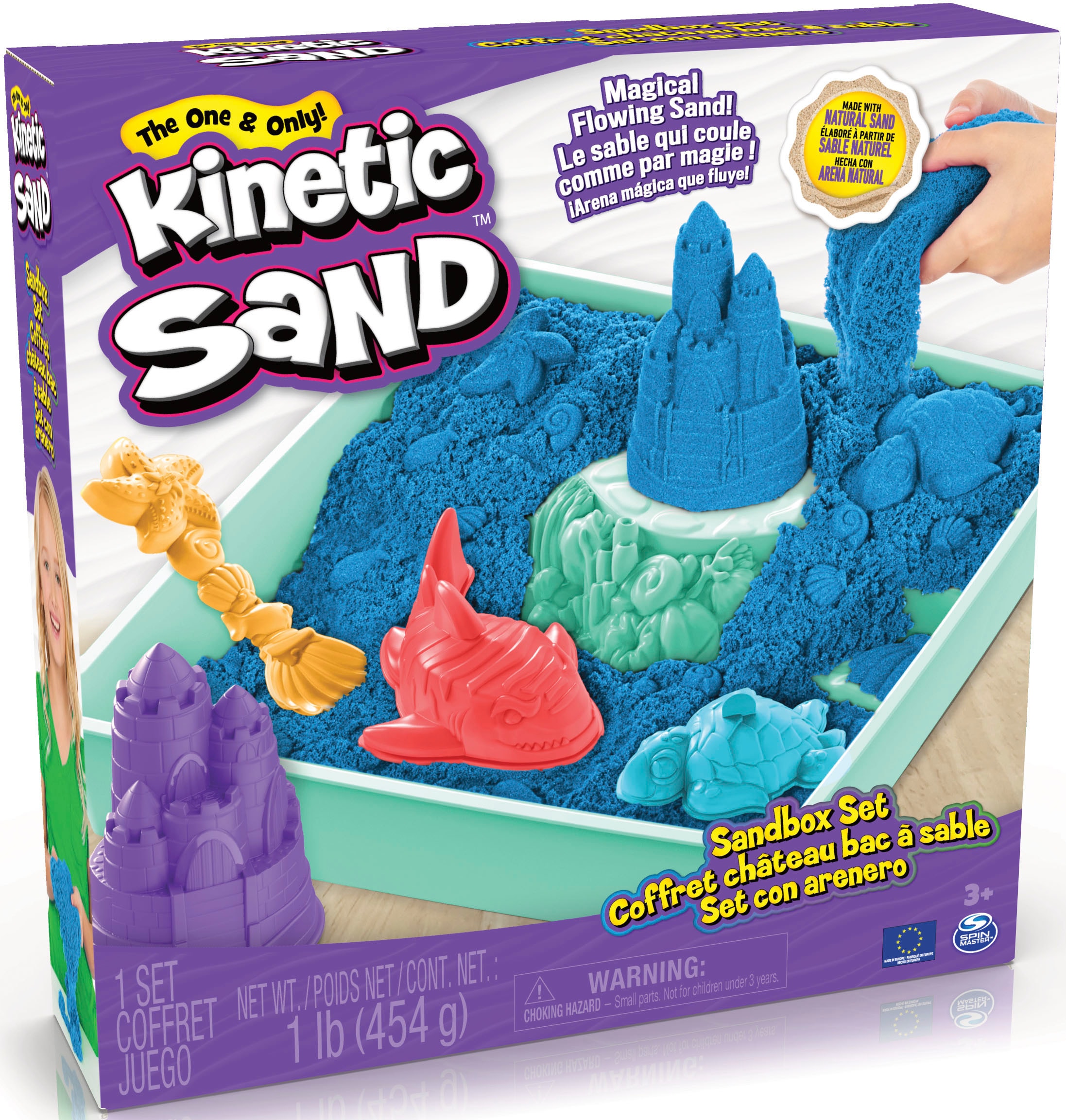 Spin Master Kreativset »Kinetic Sand - Box 454 g - Blau«