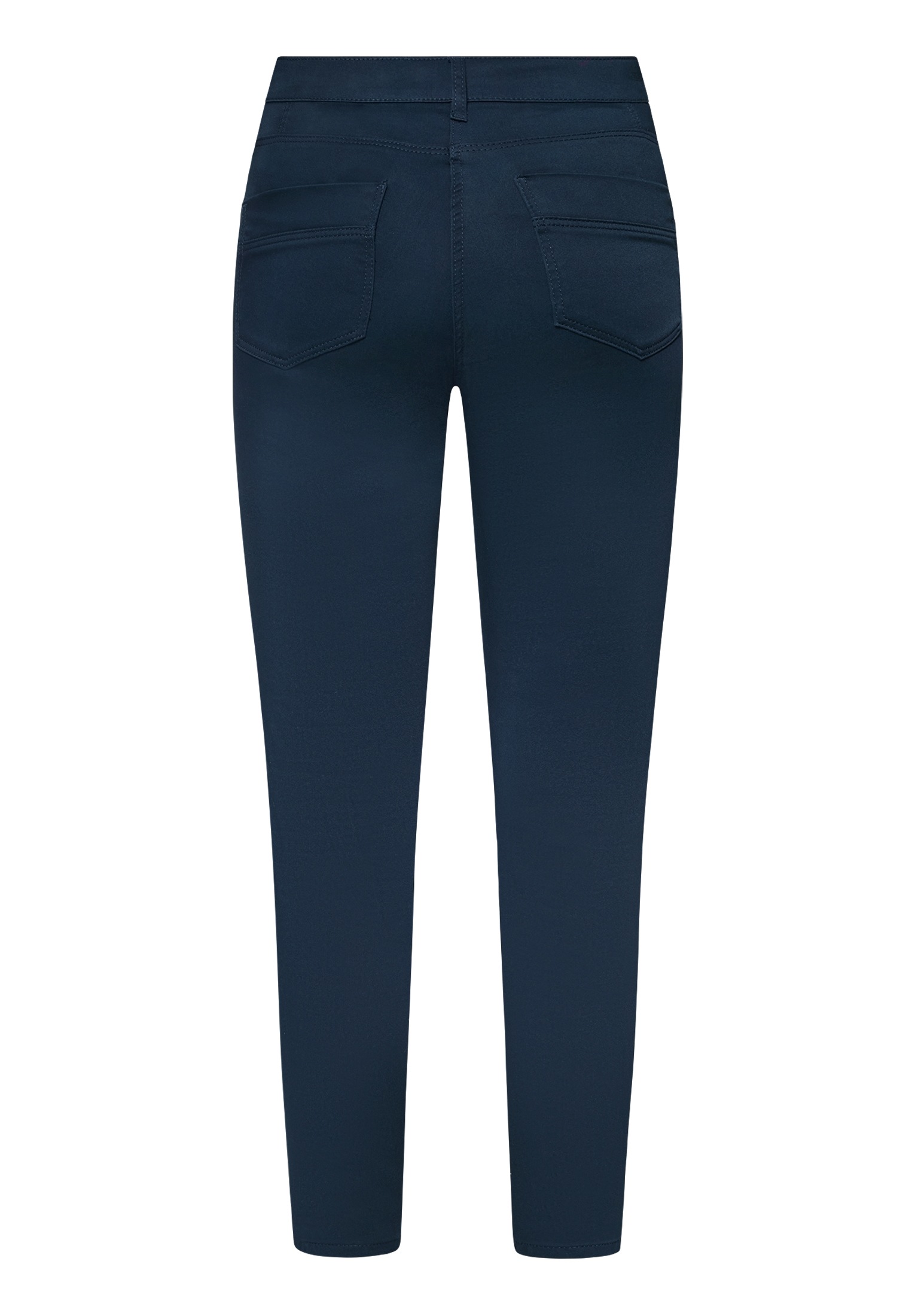 Stoffhose BETTY BARCLAY "Damen Slim Fit", Damen, Gr. 48, Normalgrößen, blau (dunkelblau), Obermaterial: 64% Baumwolle, 33% Polyester, 3% Elasthan, slim fit 7/8-Länge, Hosen Stoffhose, Passenabtrennung 3