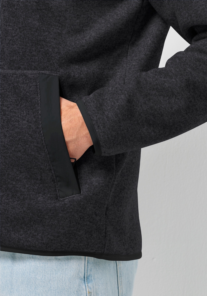 Jack Wolfskin Fleecejacke »TANNENSPUR HOODED JKT M«, mit Kapuze