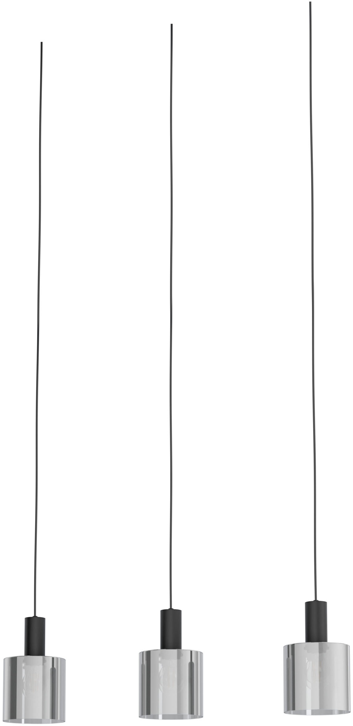 EGLO Hängeleuchte »GOROSIBA Pendellampe - Stahl - E27 - 3X40W - IP20« E27 1 Stk. Hängelampe, Deckenlampe, Wohnzimmer, Esszimmer, L85 x B15 x H110 cm