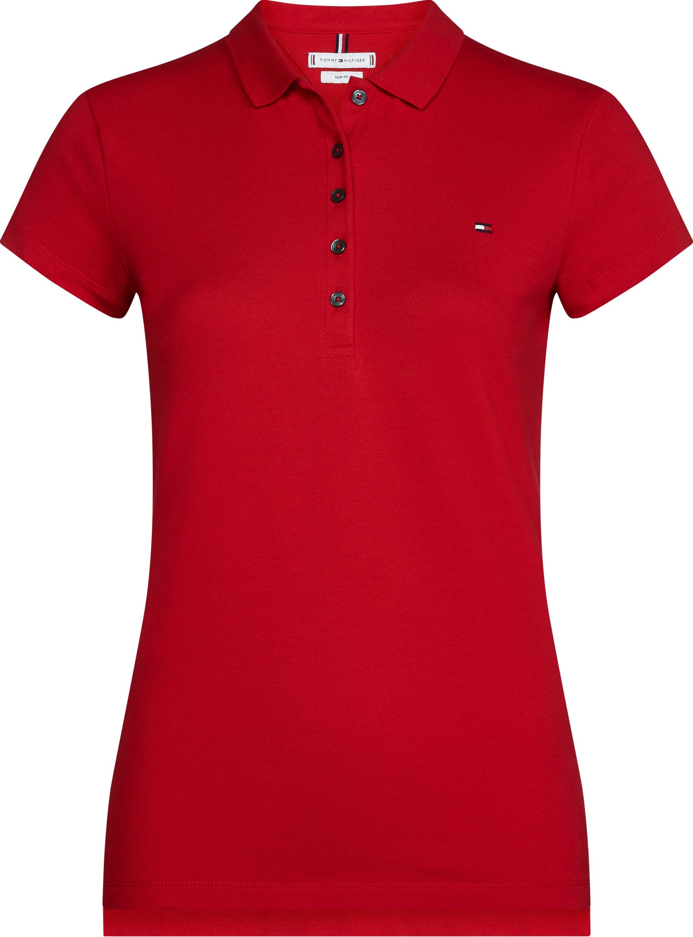 Tommy Hilfiger Poloshirt »HERITAGE SHORT SLEEVE SLIM POLO«, mit Tommy Hilfiger Logo-Flag auf der Brust