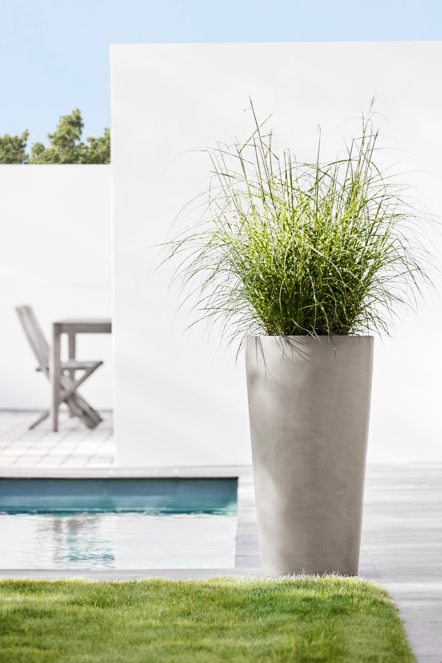 ECOPOTS Blumentopf »Amsterdam extrahoch 90 Taupe« für innen und außen: frostsicher, bruchsicher und lichtbeständig