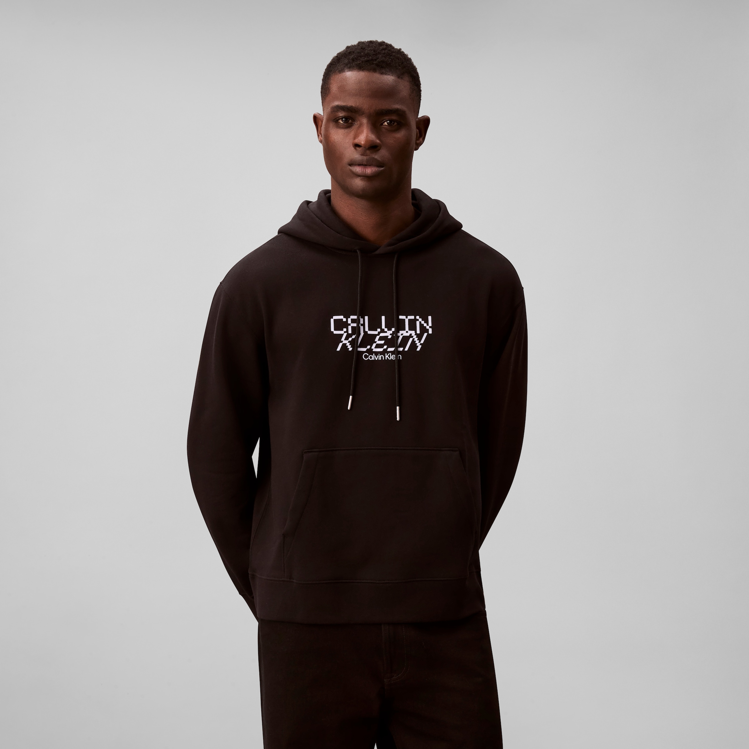 Calvin Klein Kapuzensweatshirt, Regular Fit, Kängurutasche, Logo-Schriftzug