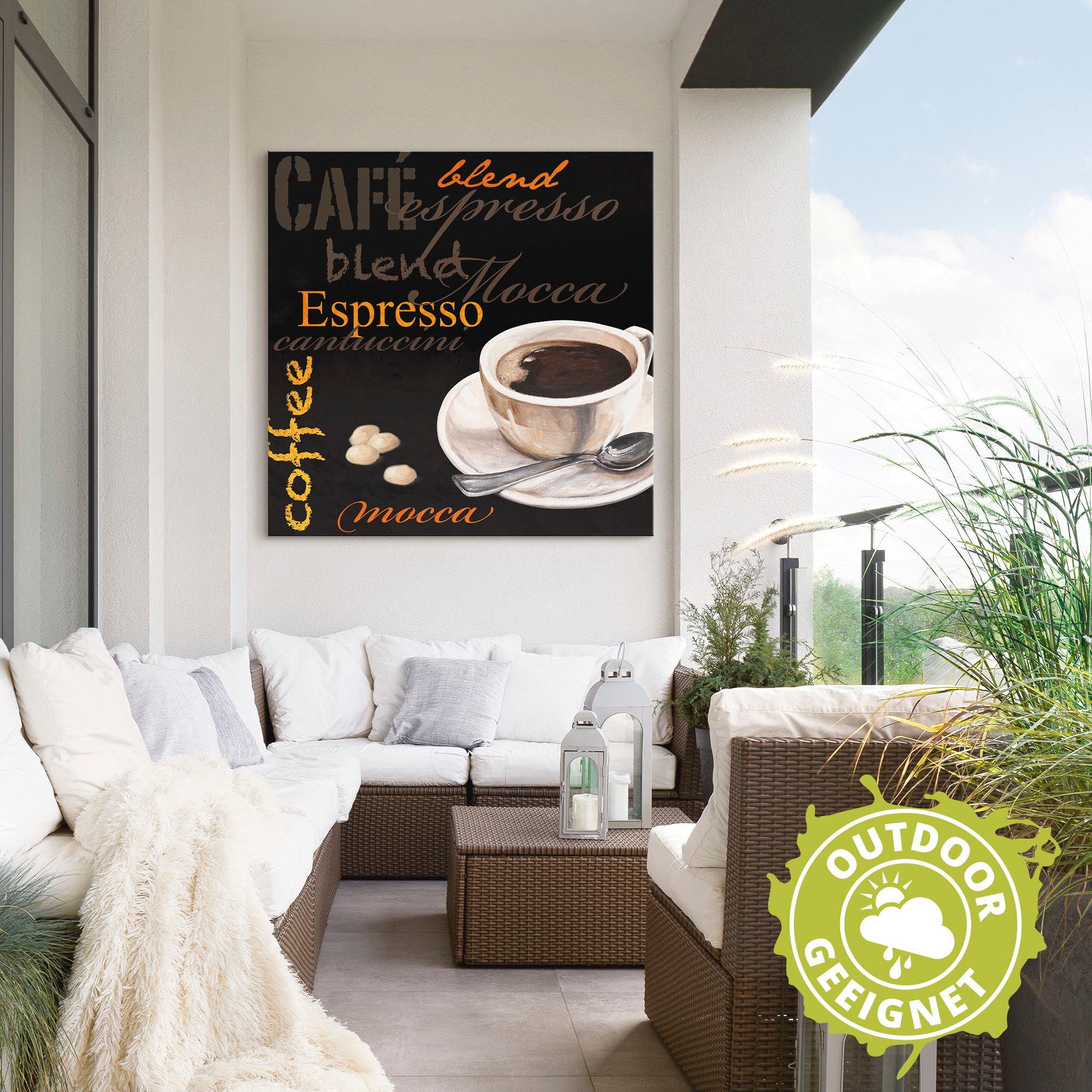 St.), Wandaufkleber Poster Alubild, | versch. »Espresso oder BAUR Wandbild Leinwandbild, (1 als in Kaffee - Artland Größen Bilder, bestellen Kaffee«,