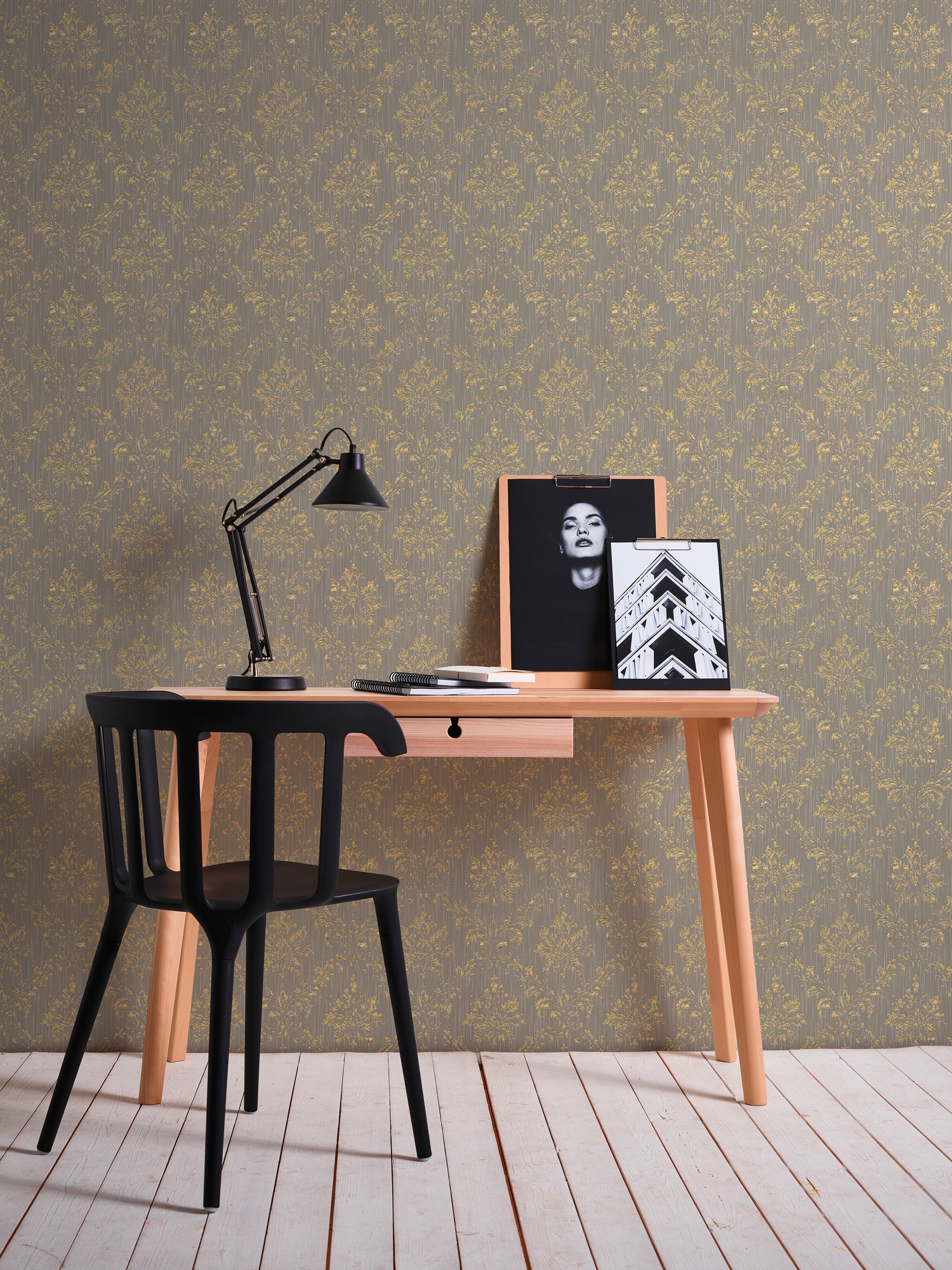 Architects Paper Textiltapete »Metallic Silk«, Barock-matt-glänzend, Ornament Tapete Barock Tapeten Wohnzimmer Schlafzimmer Küche Design