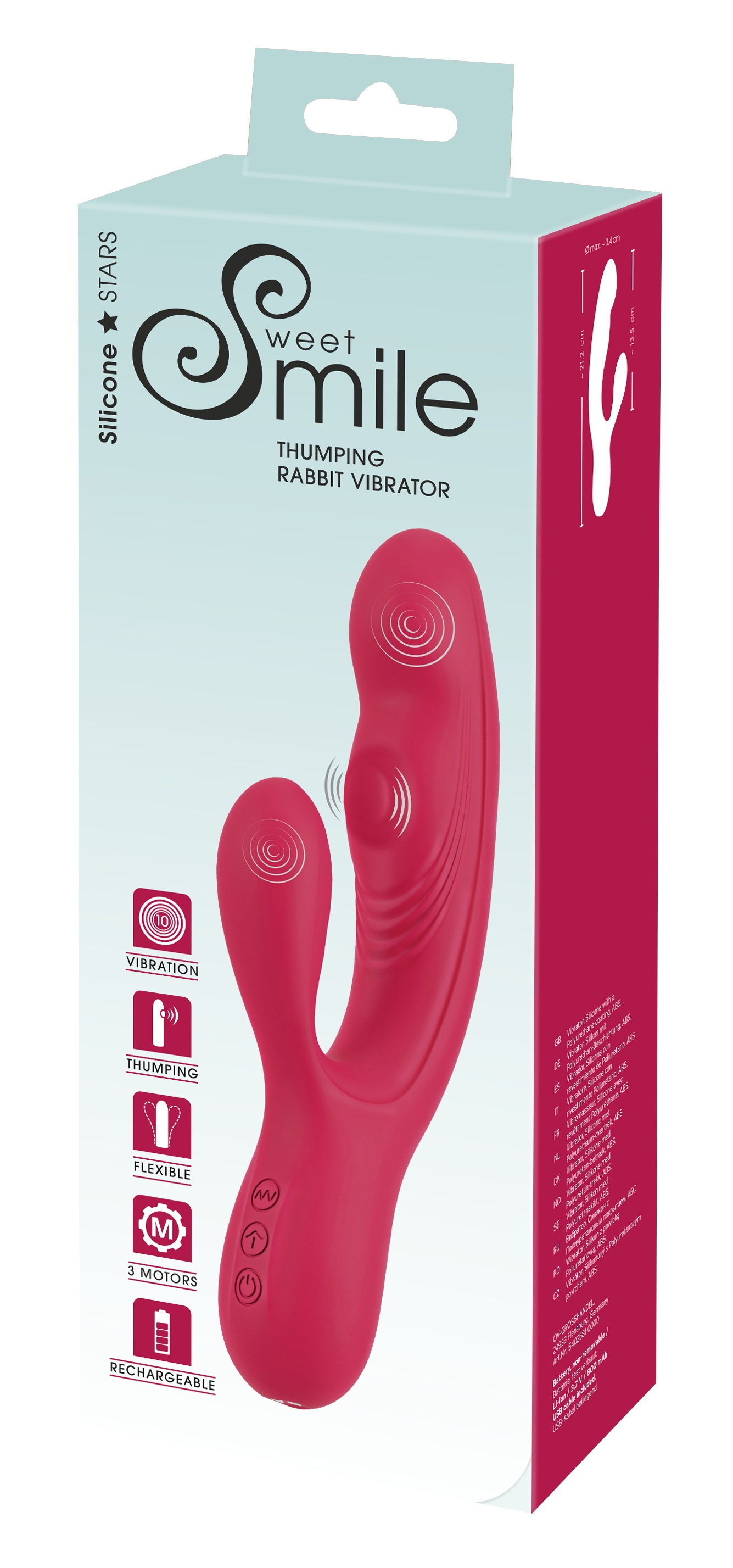Sweet Smile Vibrator »Rabbitvibrator Thumping Rabbit Vibrator«