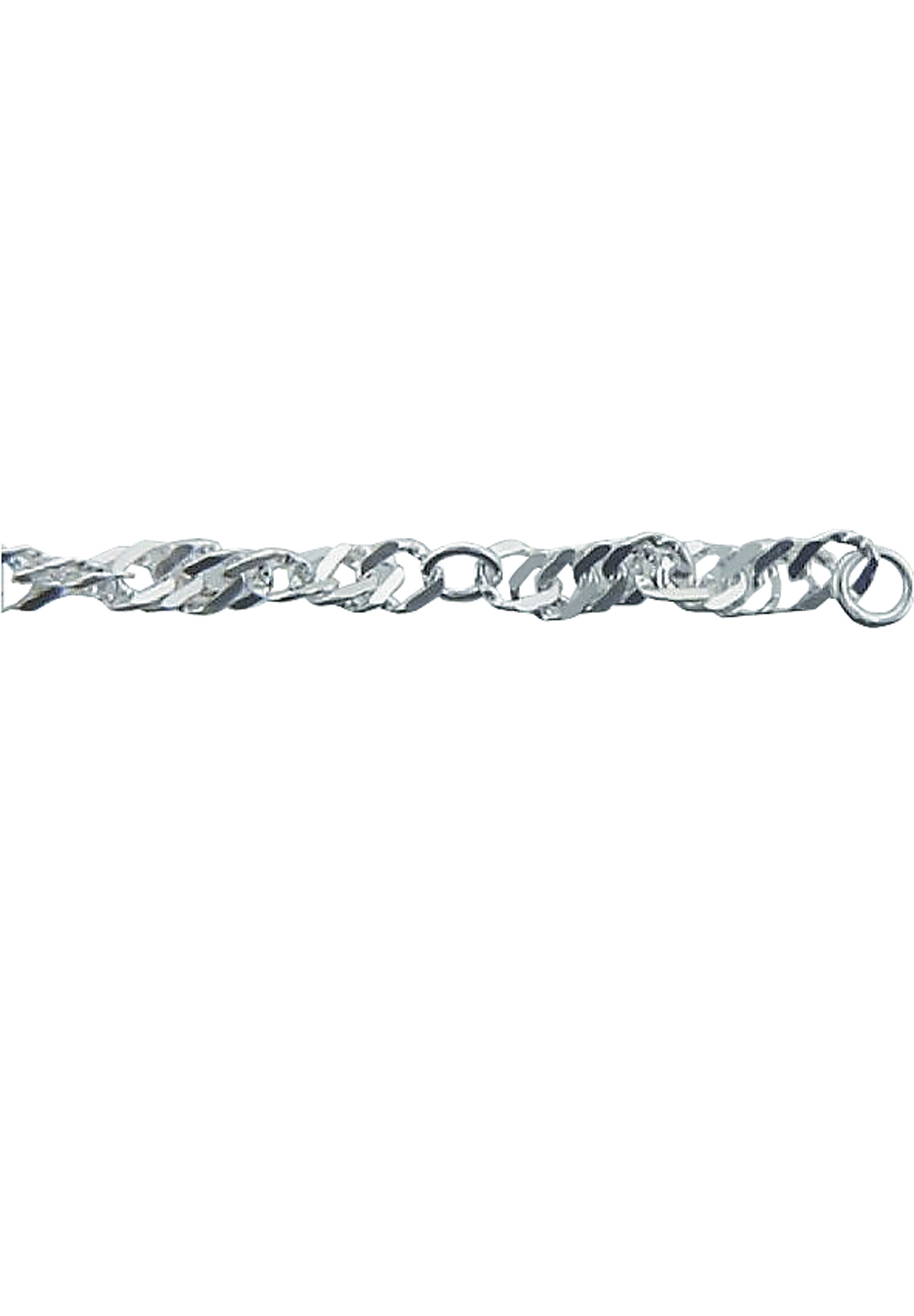 Adelia´s Fußkette »925 Silber Singapur Fußkettchen 25 cm Ø 3,5 mm«, Silberschmuck für Damen