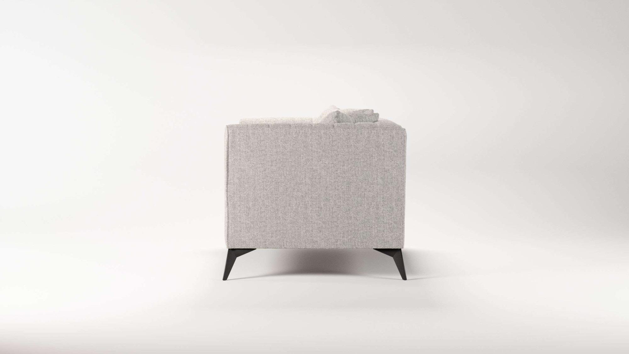 Places of Style Loveseat »MATTHEW Loungesessel, Maße B/T/H: 130/86/74 cm«, incl. Zierkissen, feine Steppung im Rücken, belastbar bis 200kg