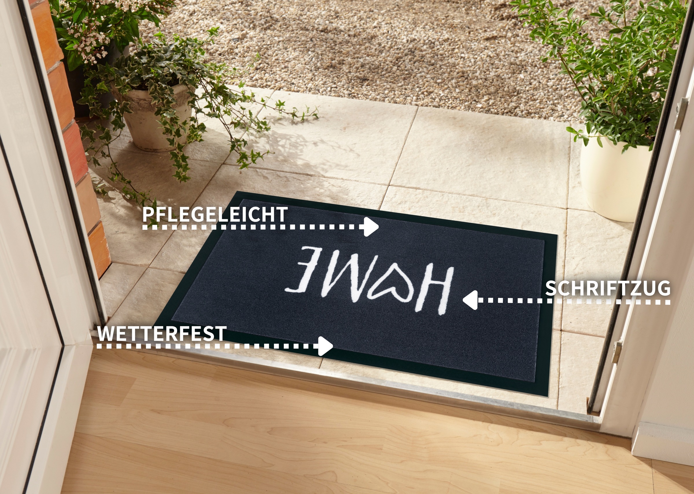 HANSE Home Fußmatte "Magne" rechteckig 5 mm Höhe Schmutzfangmatte, Türmatte günstig online kaufen