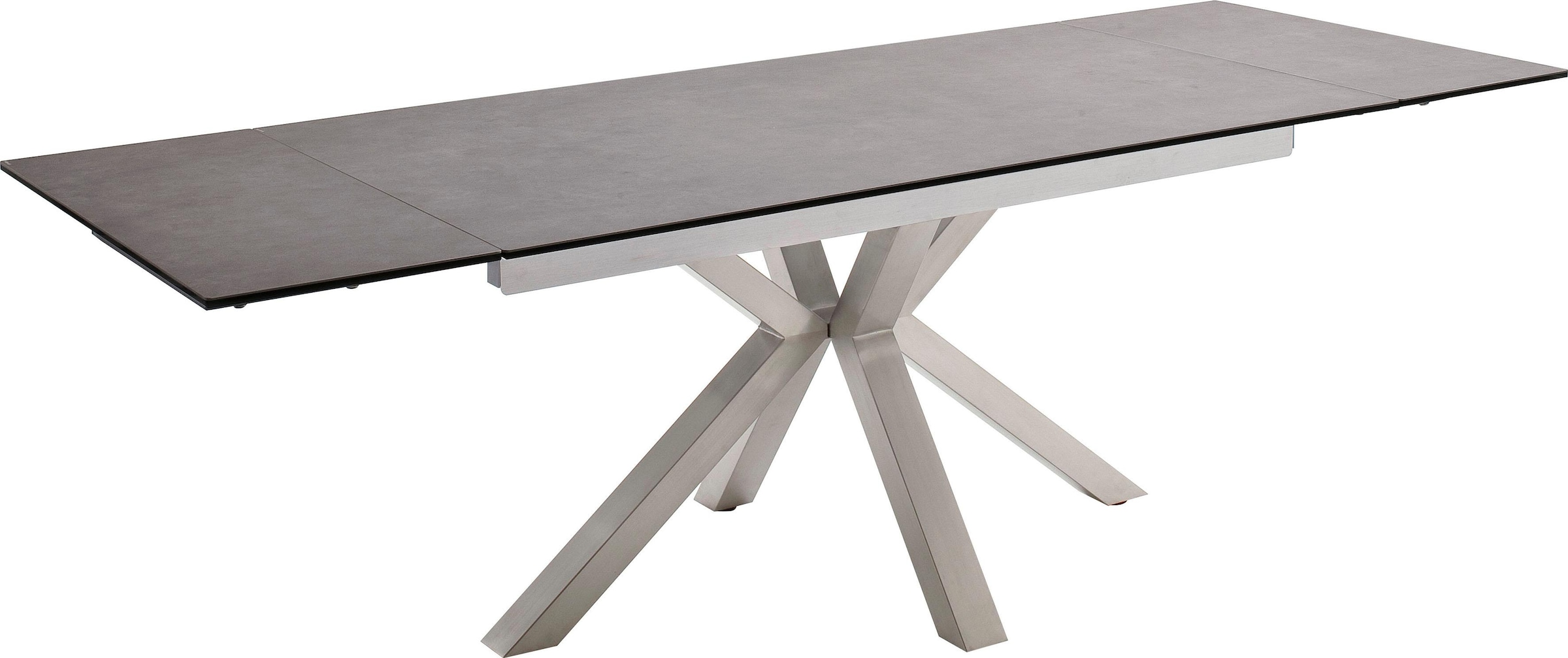 MCA furniture Esstisch "Nagano", Esstisch Glas-Keramik mit Stirnauszug günstig online kaufen