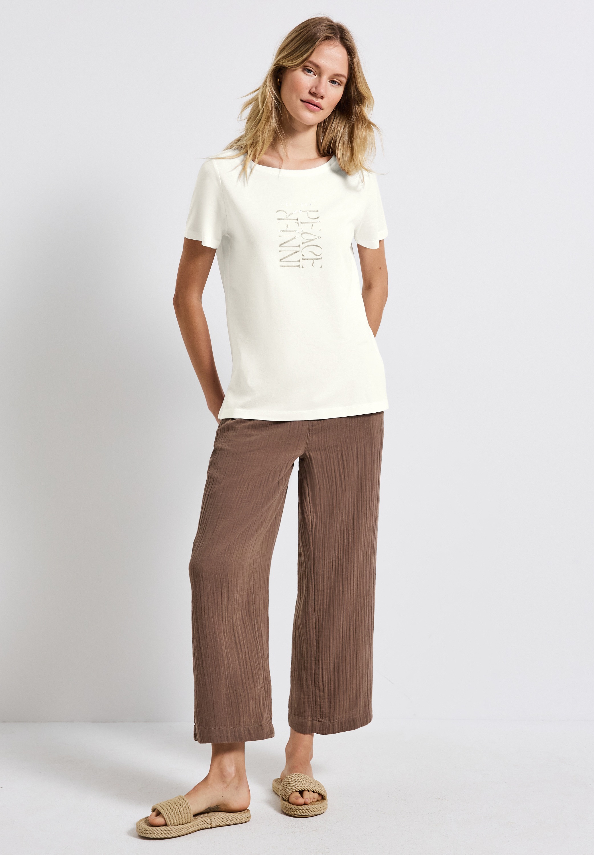 STREET ONE T-Shirt, im soften Baumwoll-Mix