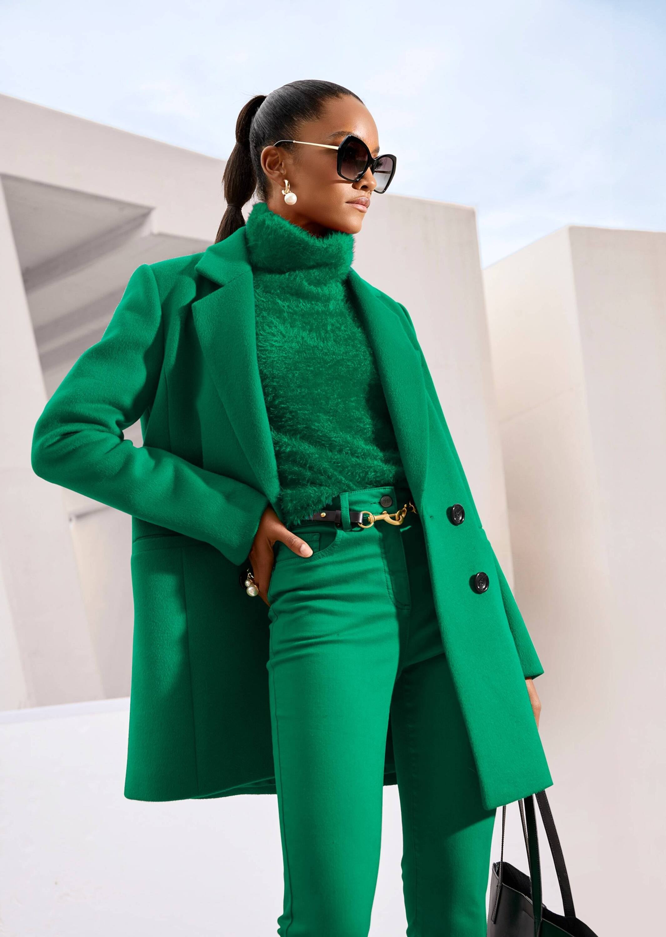 MADELEINE Langmantel »Mantel Zweireihiger Kurzmantel«