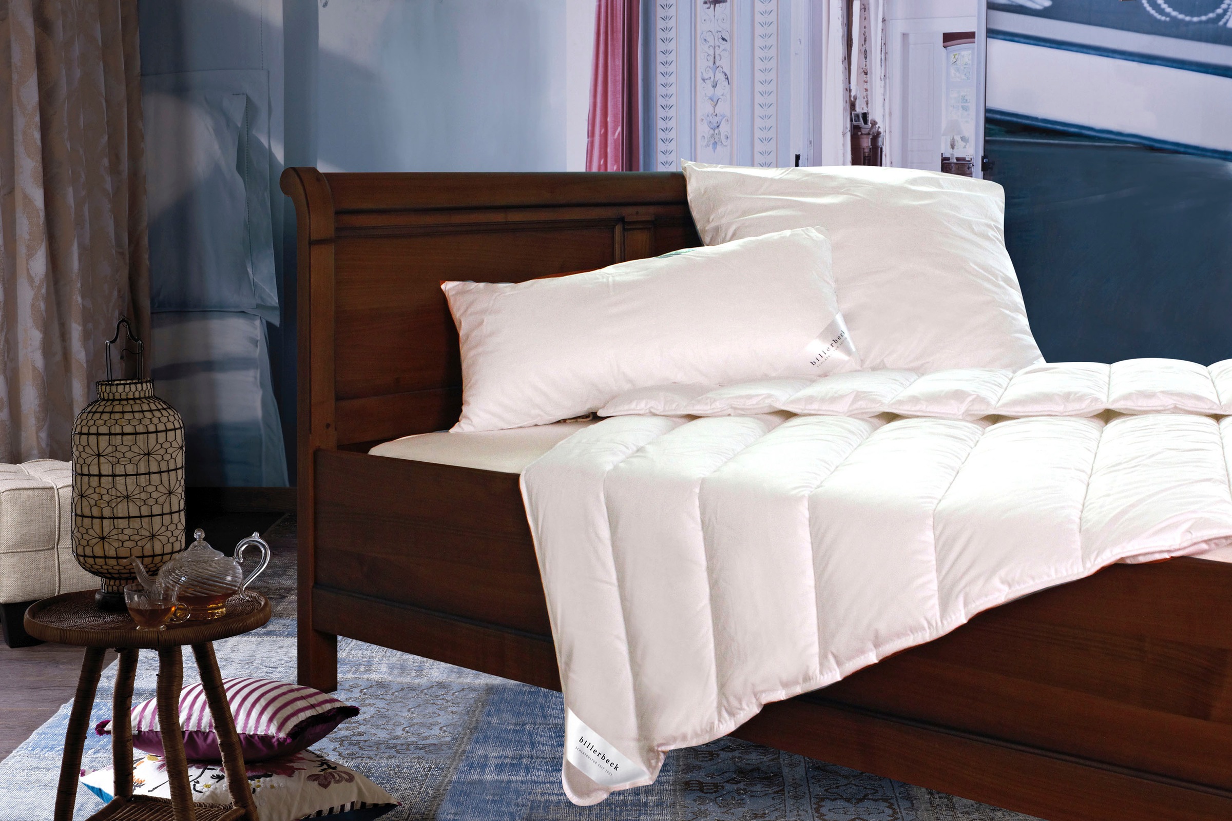 billerbeck Microfaserkissen "Liliane, Kissen ist allergikerfreundlich (Haus günstig online kaufen