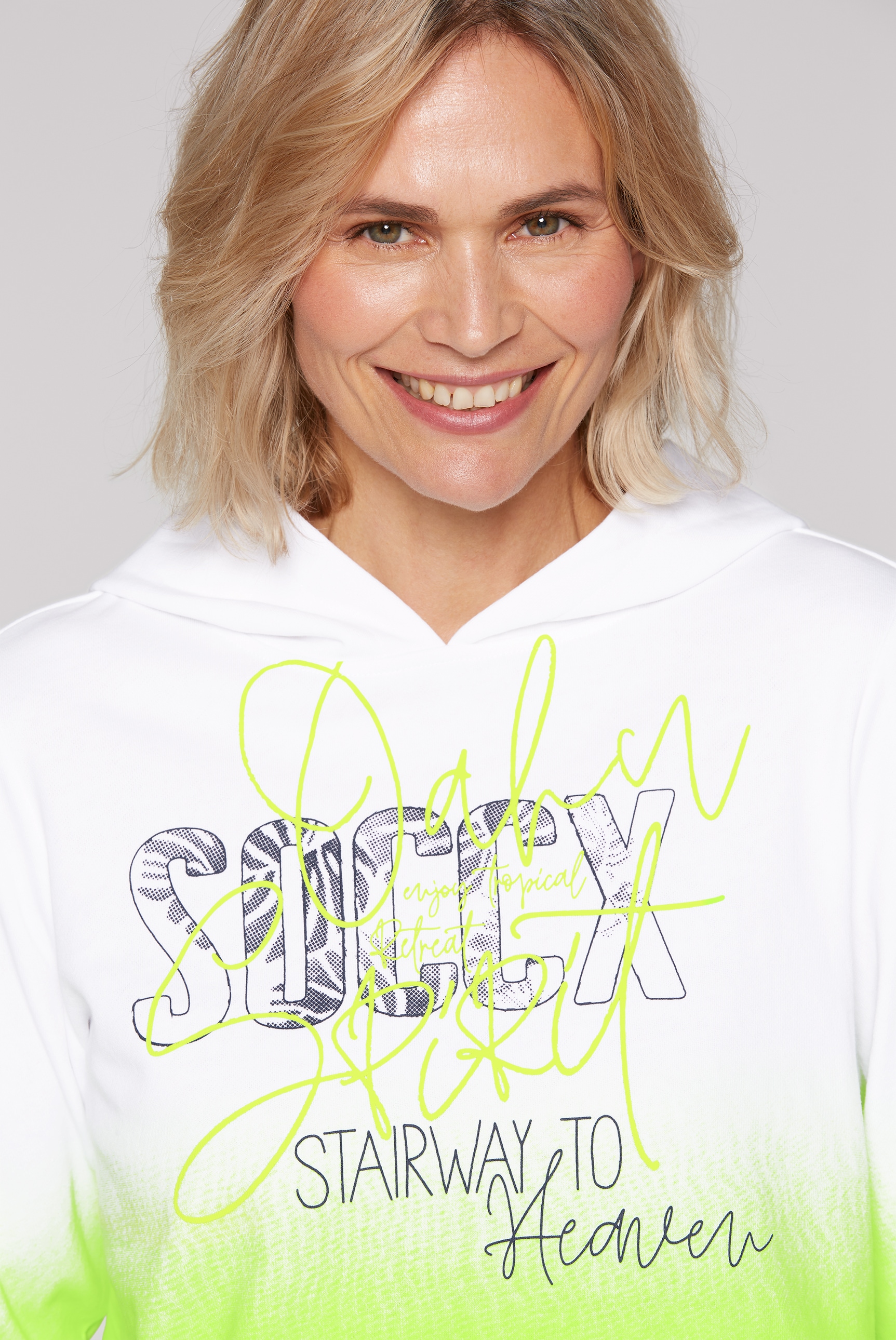SOCCX Kapuzensweatshirt, mit Farbverlauf