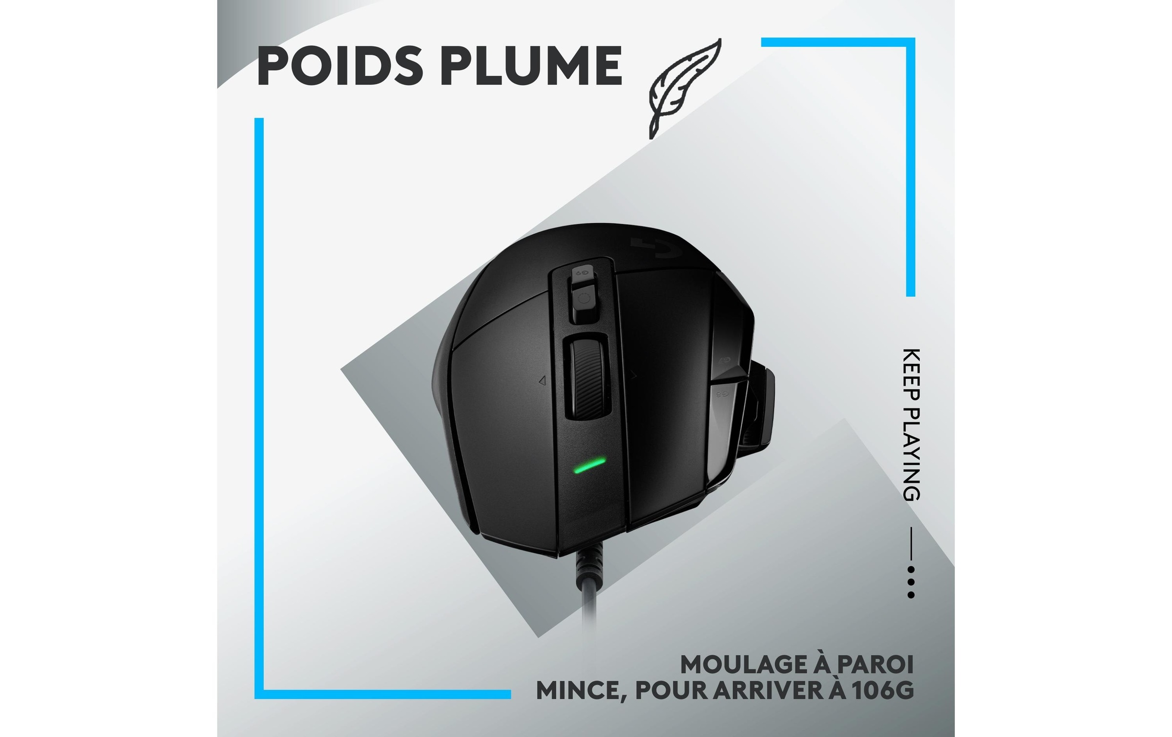 Logitech Gaming-Maus »G502 X Schwarz« kabelgebunden
