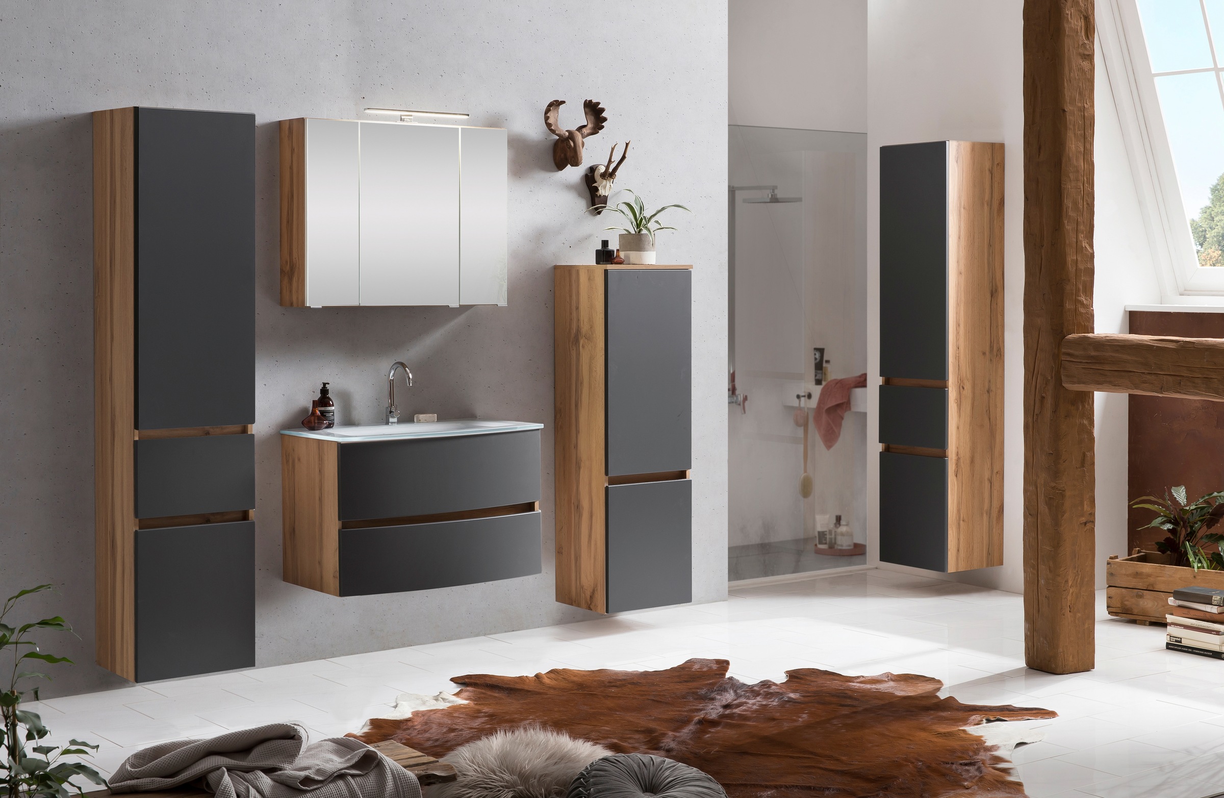 welltime Badezimmer-Set "Kaunas" Set, 4 Stk. tlg. günstig online kaufen