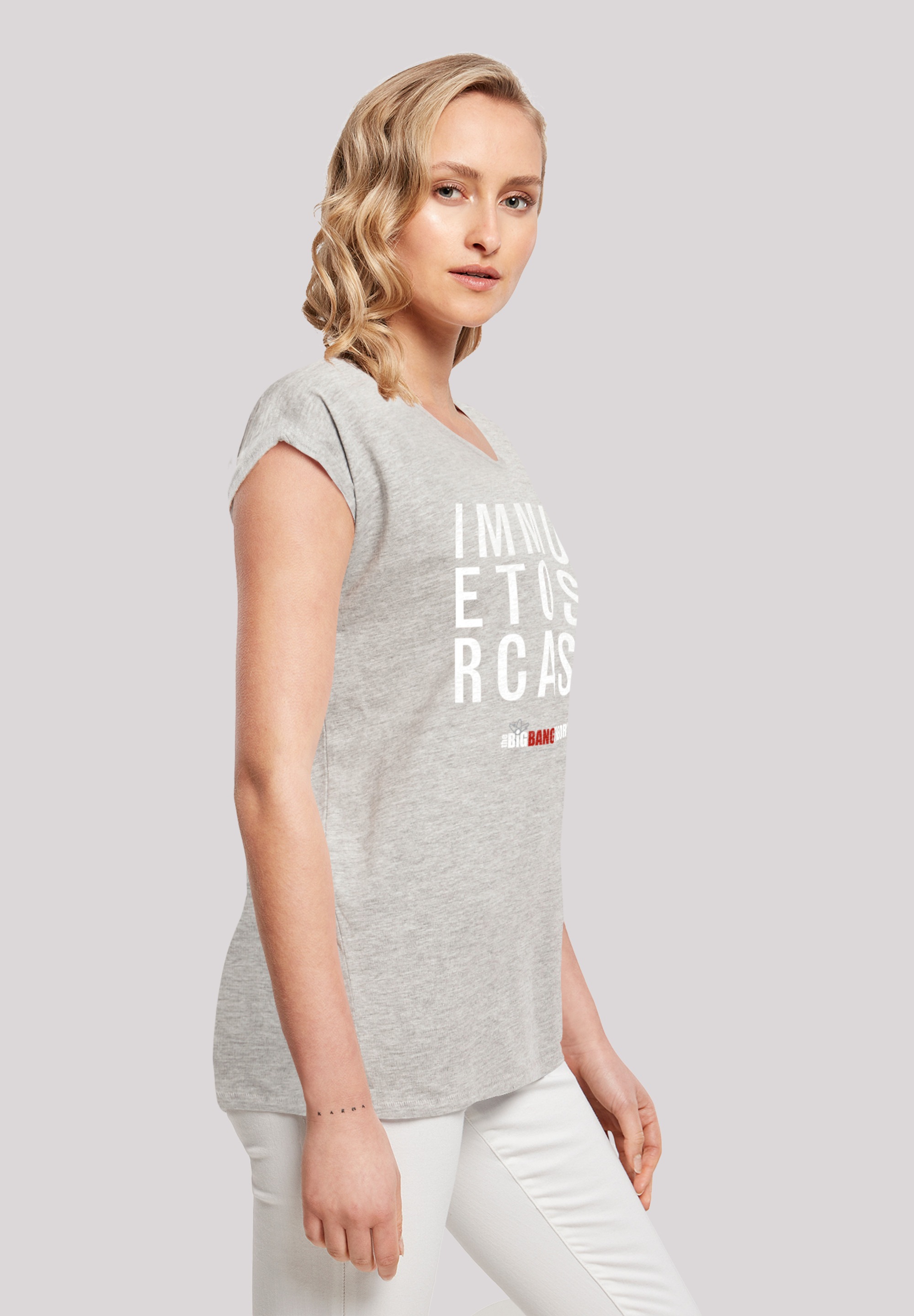F4NT4STIC T-Shirt »Big Bang Theory Immune To Sarcasm«, Damen,Premium Merch,Regular-Fit,Kurze Ärmel,Bedruckt