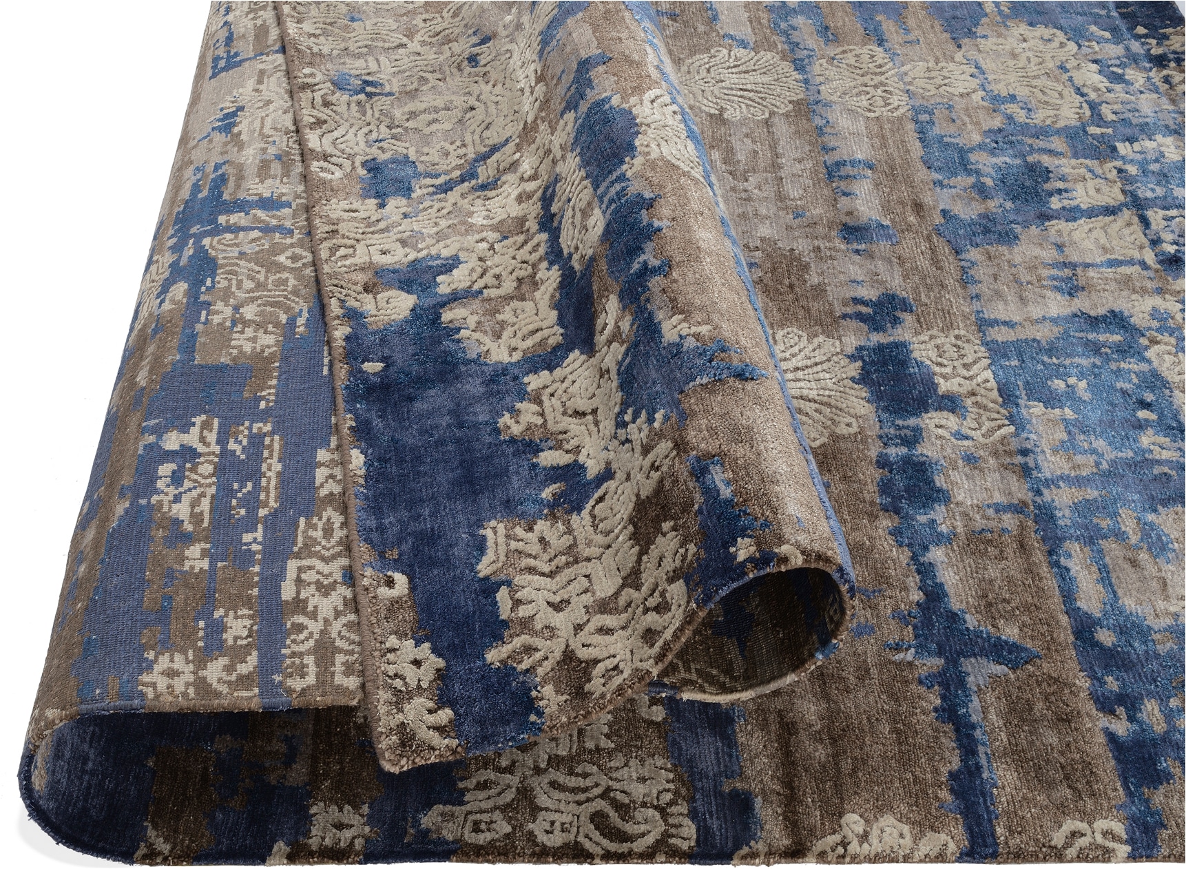 OCI DIE TEPPICHMARKE Teppich »Signature Fusion« rechteckig 4 mm Höhe handgeknüpft, dezenter Glanz, Wohnzimmer