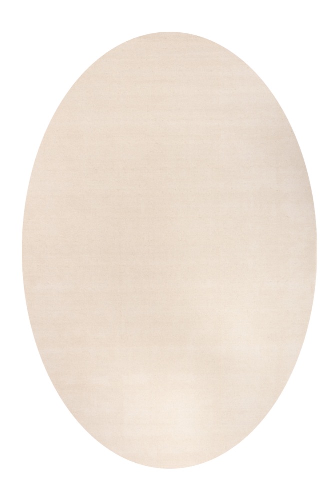morgenland Wollteppich »Uni - Gabbeh Teppich - Softy«, oval, 1,6 mm Höhe, Gabbeh Optik, Uni Farben, reine Wolle, sehr weicher Flor, Wohnzimmer