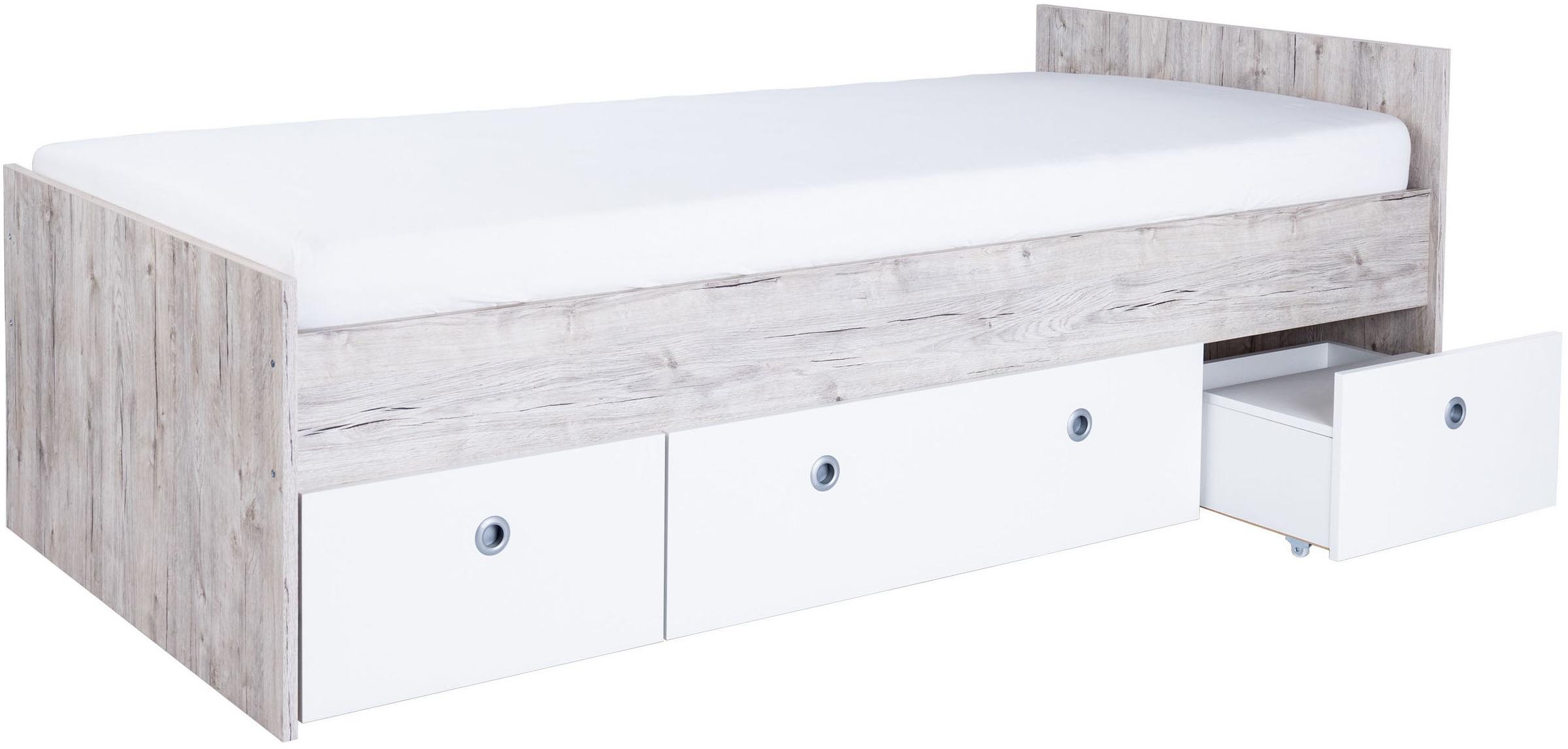 Thumbnail - Home affaire Stauraumbett "Jugendbett "Rieke" 120 x 200 cm" 1 tlg. Jugendbett 120 x 200 cm inkl. Rollkästen