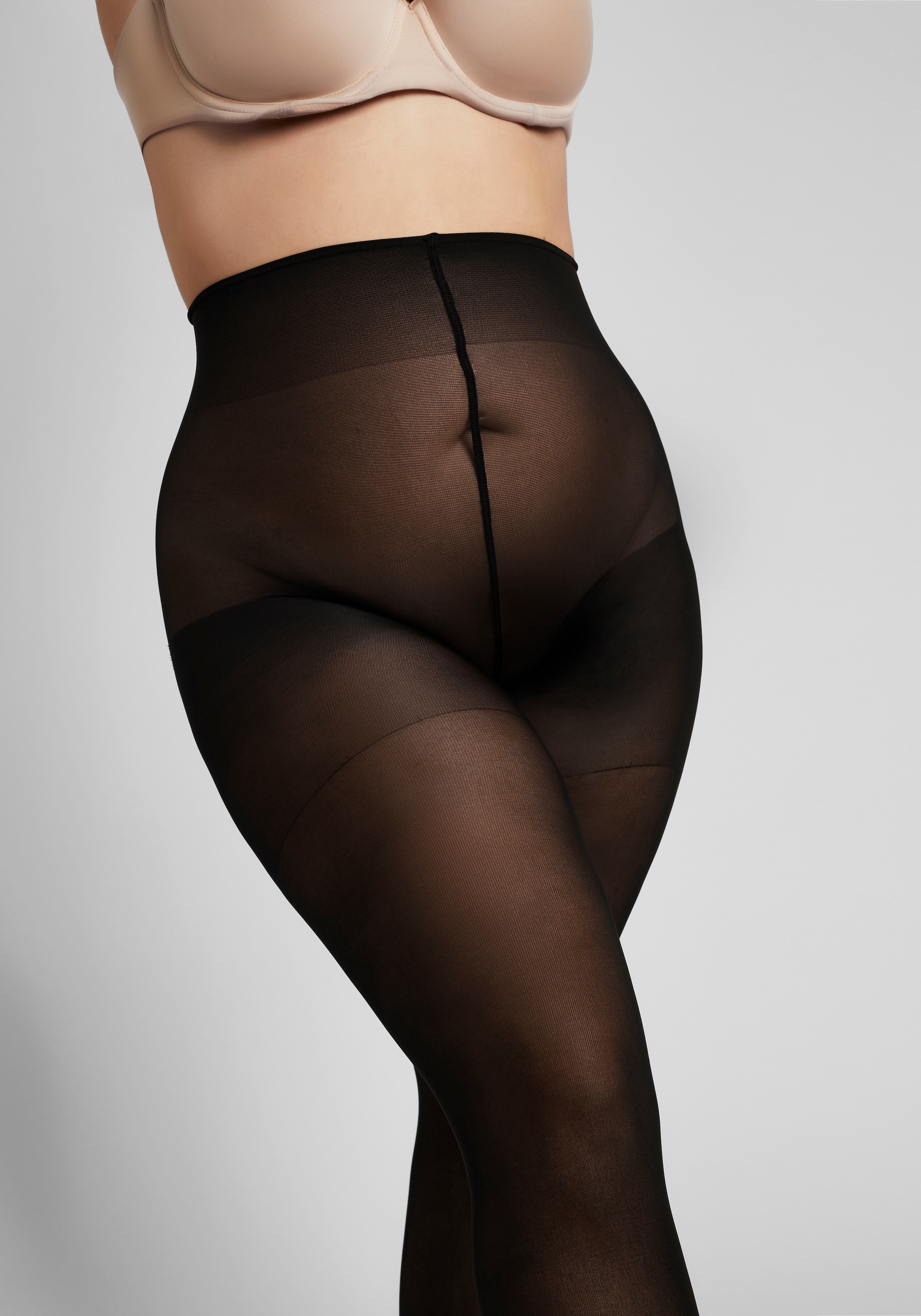 Camano Feinstrumpfhose »fine curvy«, mit großen Größen