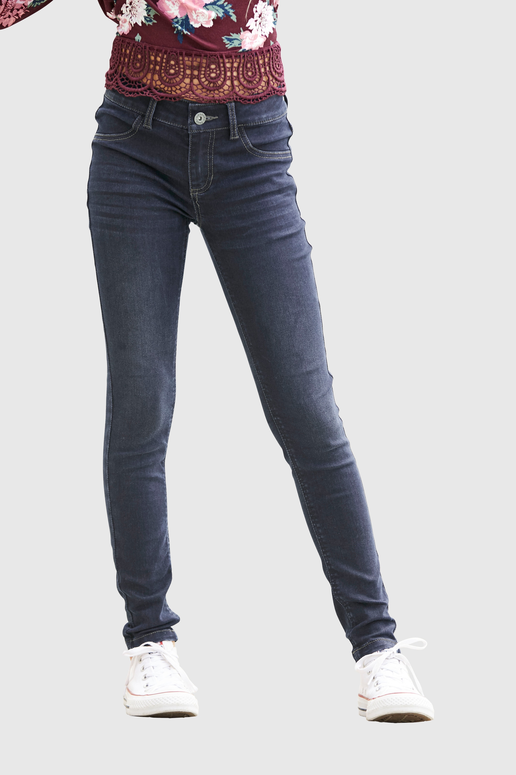 Arizona Jeansjeggings », Stretch-Jeans für Mädchen«, schmale Passform, elastische Denim-Qualität