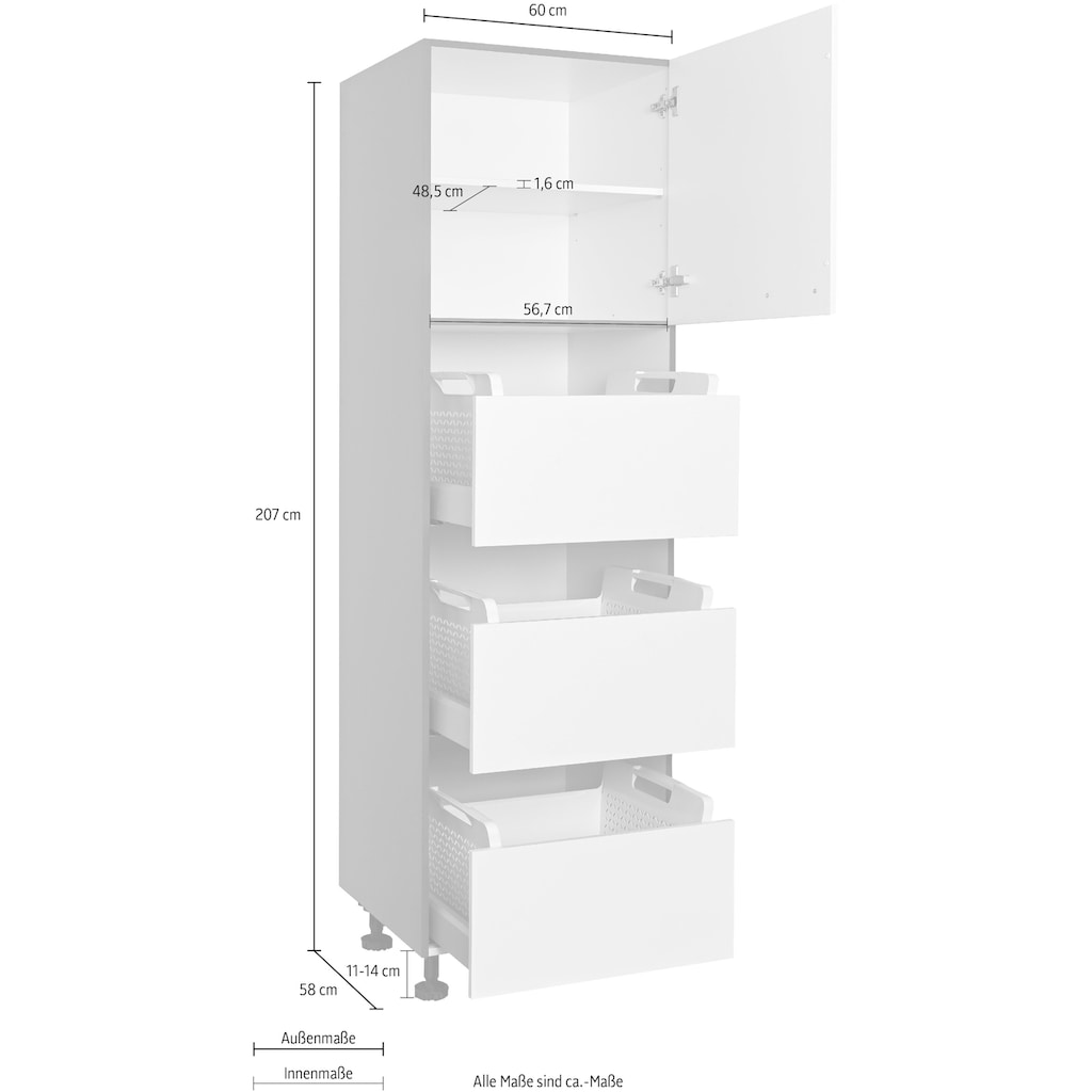 Express Küchen Wäscheschrank »ARTA«