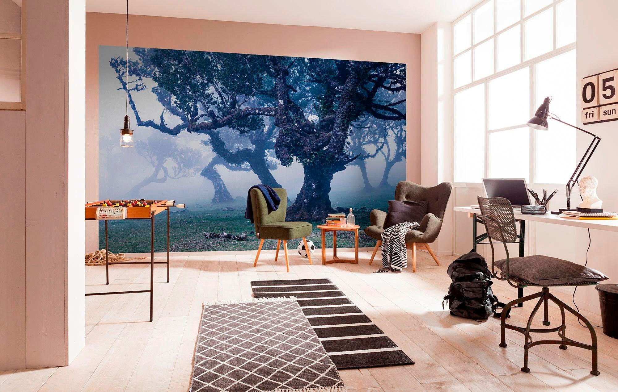 Komar Vliestapete »Digitaldruck Vlies - Ghost Line - Größe 400 x 250 cm«, bedruckt, Wohnzimmer, Schlafzimmer