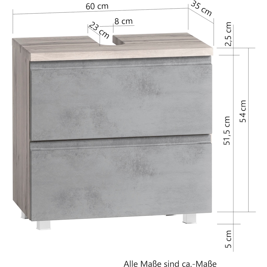 HELD MÖBEL Waschbeckenunterschrank »Sölden«