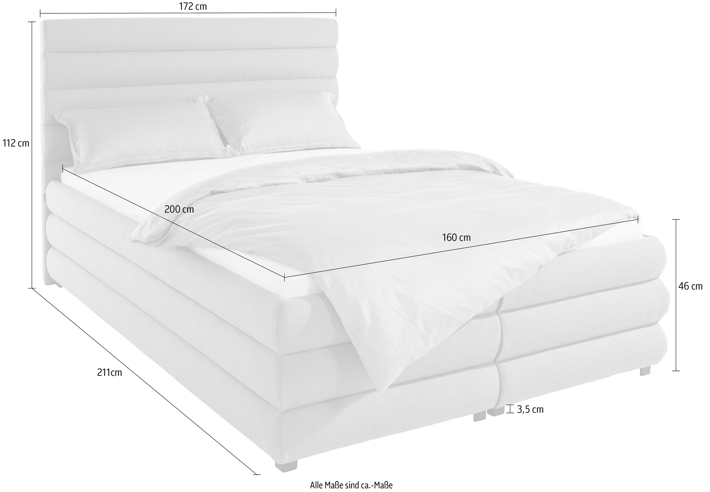 LeGer Home by Lena Gercke Polsterbett »Maylis«, wahlweise mit und ohne Matratze und Lattenrost, auch in 200cm Breite