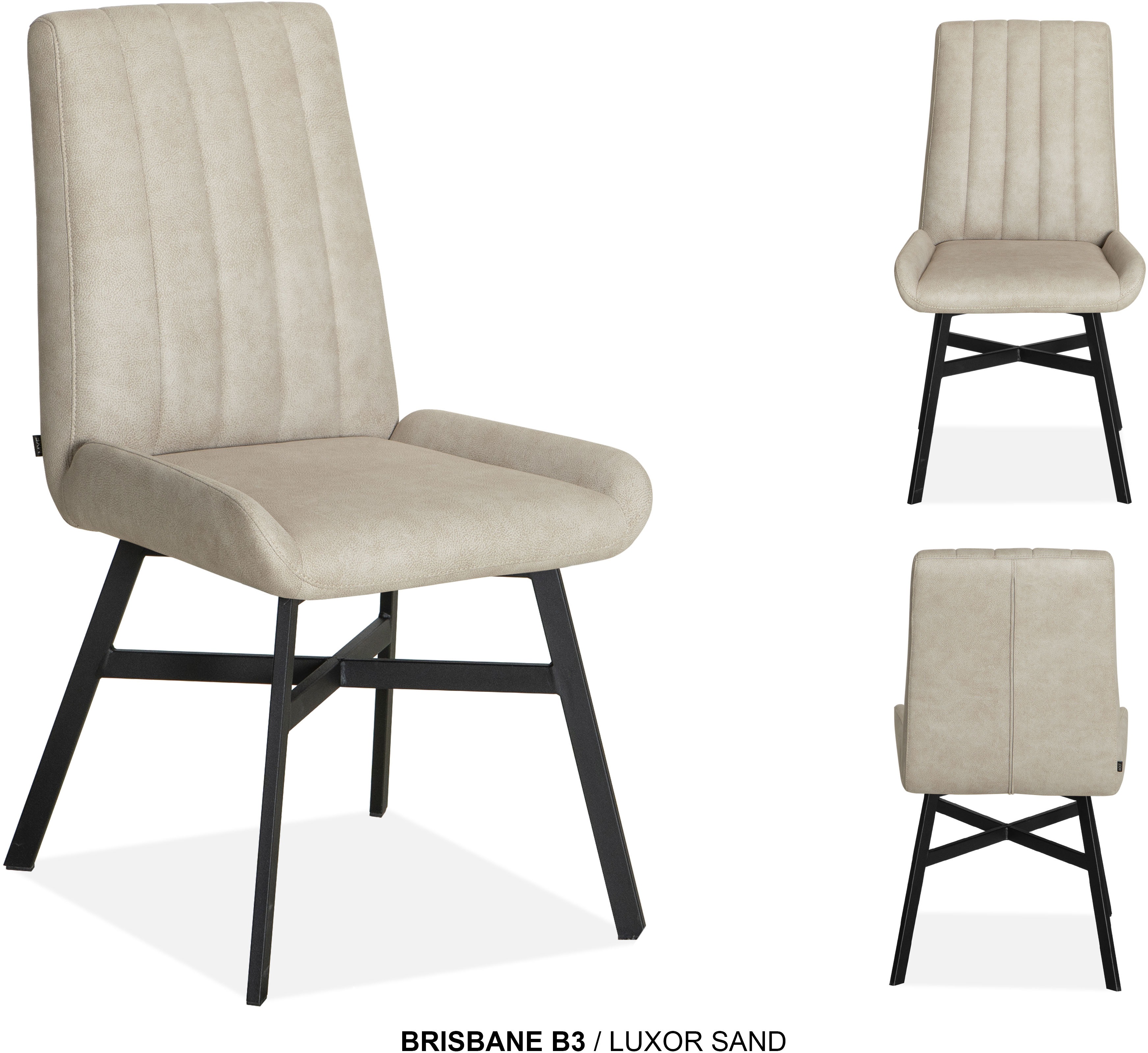 Thumbnail - OMG Design Esszimmerstuhl "Brisbane" (Set) 2 Stk.Esszimmerstuhl, pflegeleichter Bezug