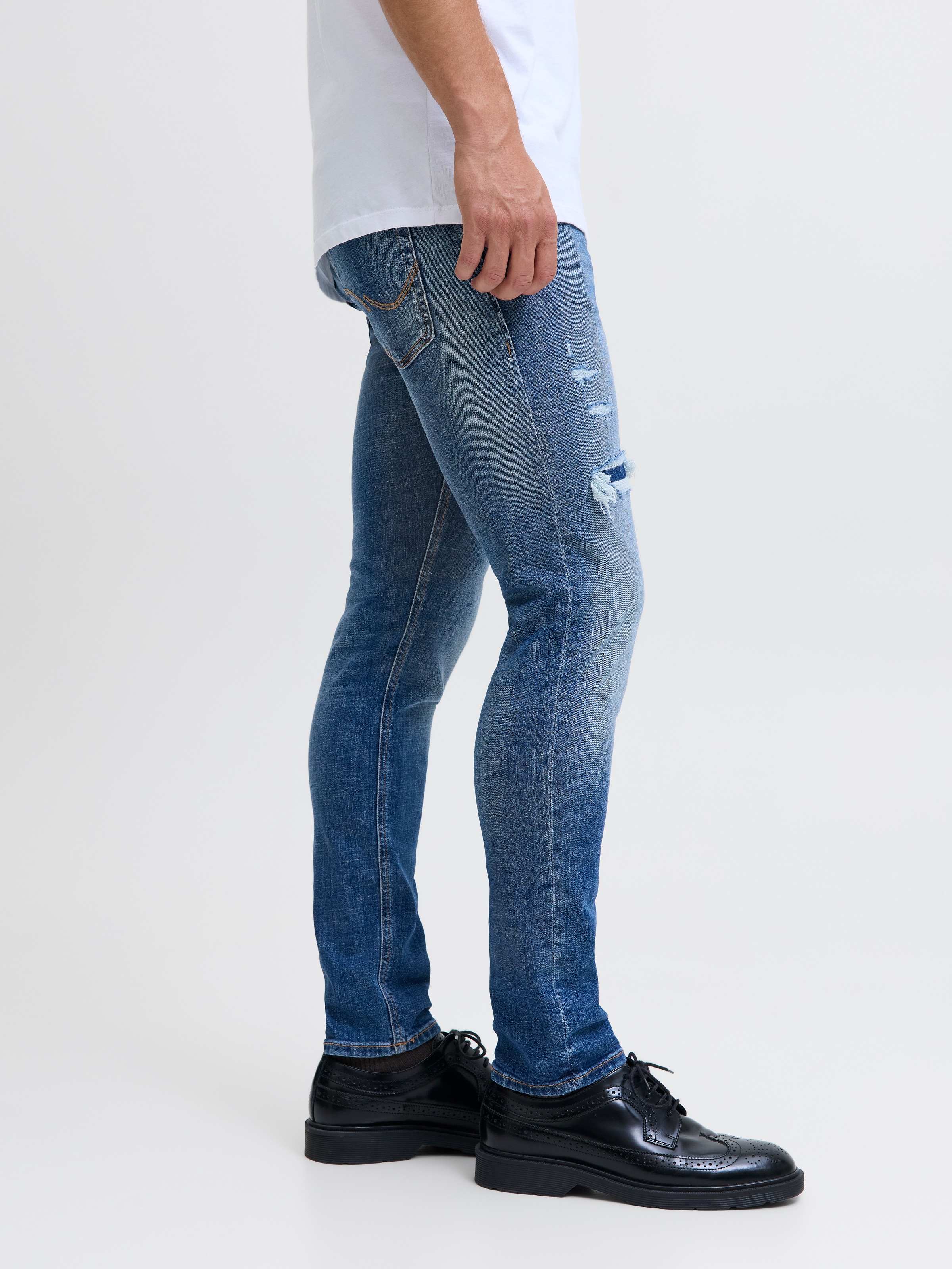 Jack & Jones Herren Jeans JJIGLENN JJCOLE - Low Waist - Slim Fit - Blau günstig online kaufen