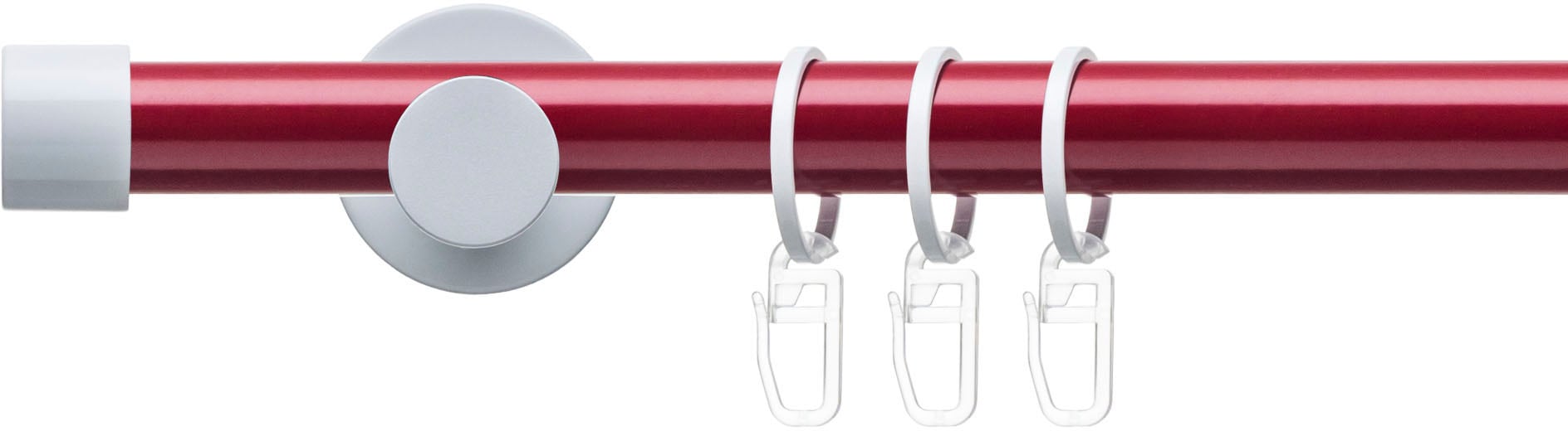 Liedeco Gardinenstange "Fertigstilgarnitur 20 mm Power Celebration Kappe" Ø günstig online kaufen