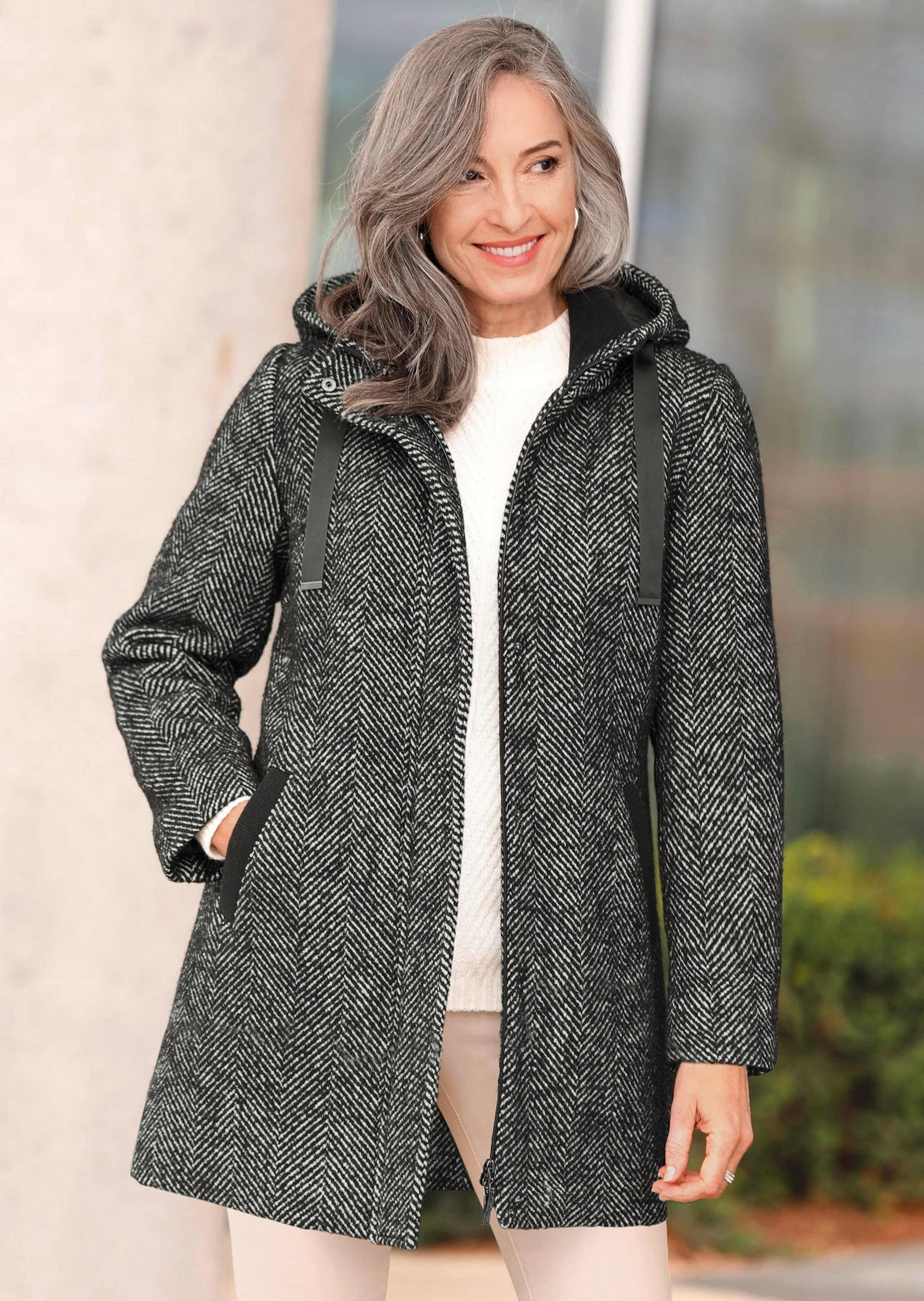 GOLDNER Langmantel »Kurzmantel«