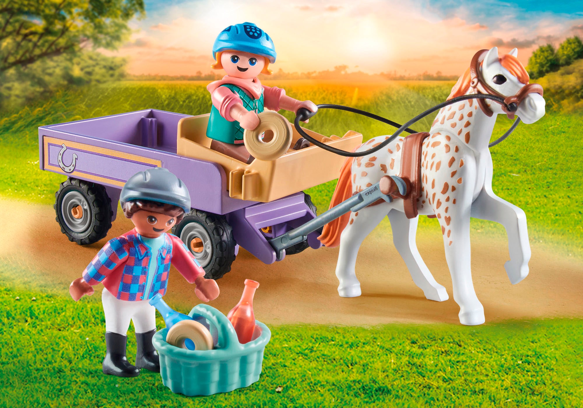 Playmobil® Konstruktions-Spielset »Ponykutsche (71496), Horses of Waterfall«, (33 St.), Made in Europe
