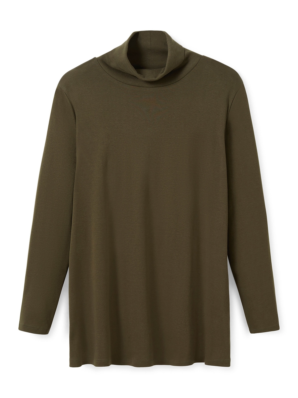 Sheego Langarmshirt »Große Größen«, mit Rollkragen, in A-Linie