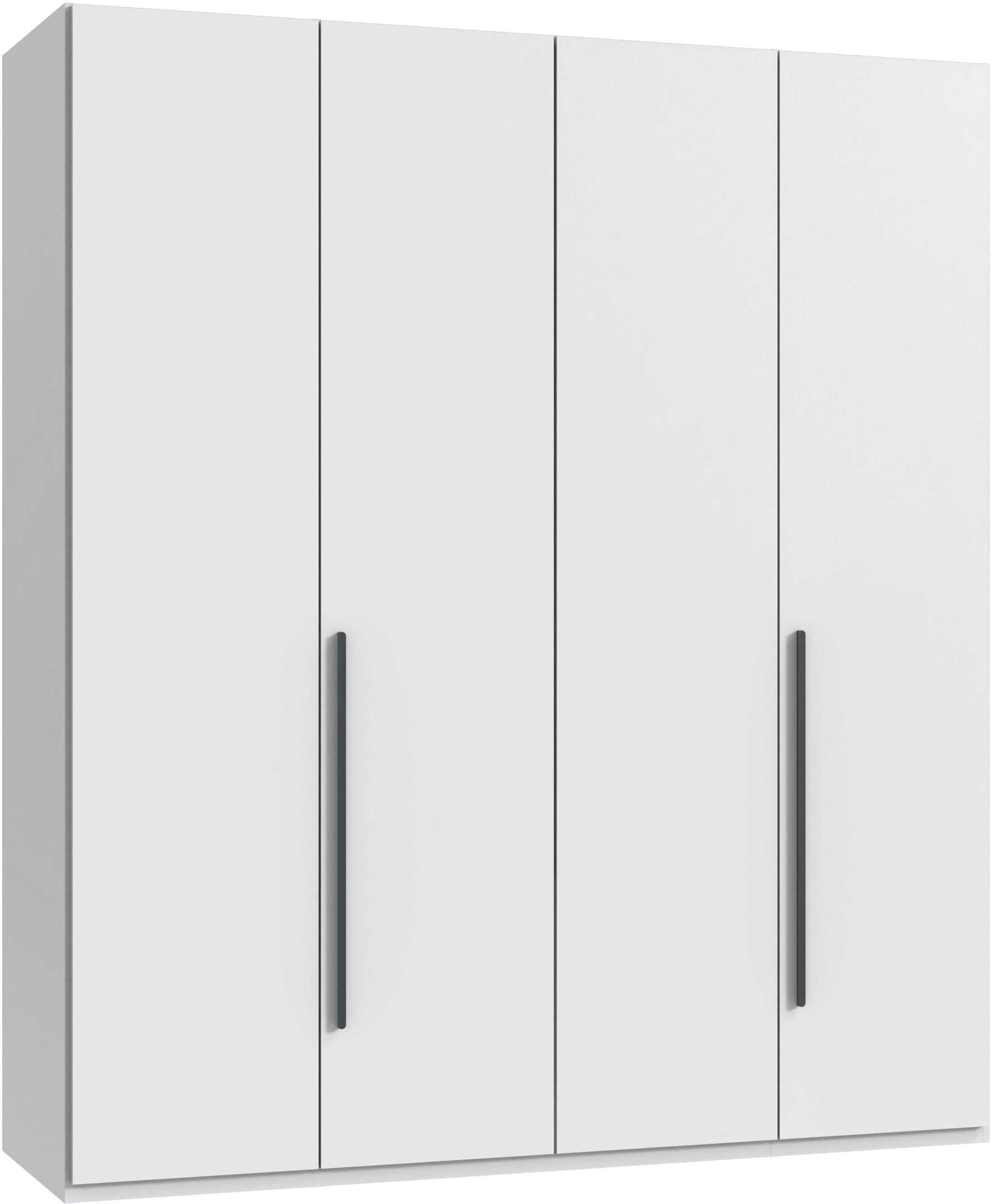 Wimex Drehtürenschrank "Kleiderschrank London, in den Breiten 180cm, 225cm oder 270cm" mit verschiedenen Griffen in goldfarben, silberfarben oder schwarz, wahlweise mit Basic- oder Premium-Ausstattung erhältlich