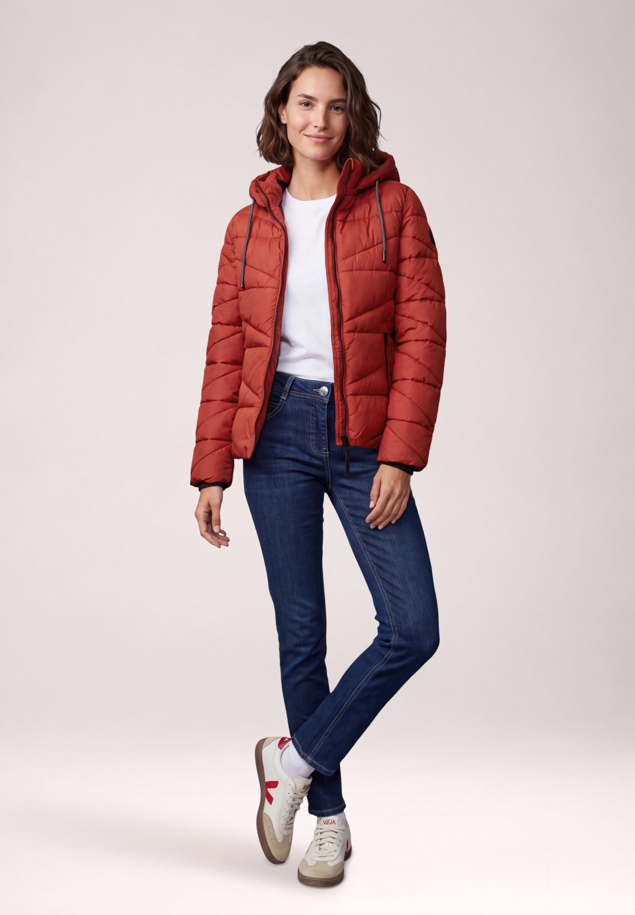 Cecil Steppjacke mit Kapuze mit Kapuze