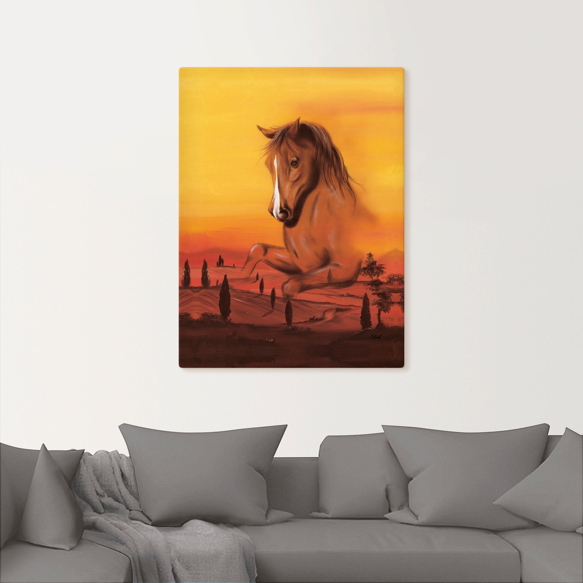 Artland Wandbild »Wildpferd II«, Pferdebilder, (1 St.), als Alubild, Leinwandbild, Wandaufkleber oder Poster in versch. Größen
