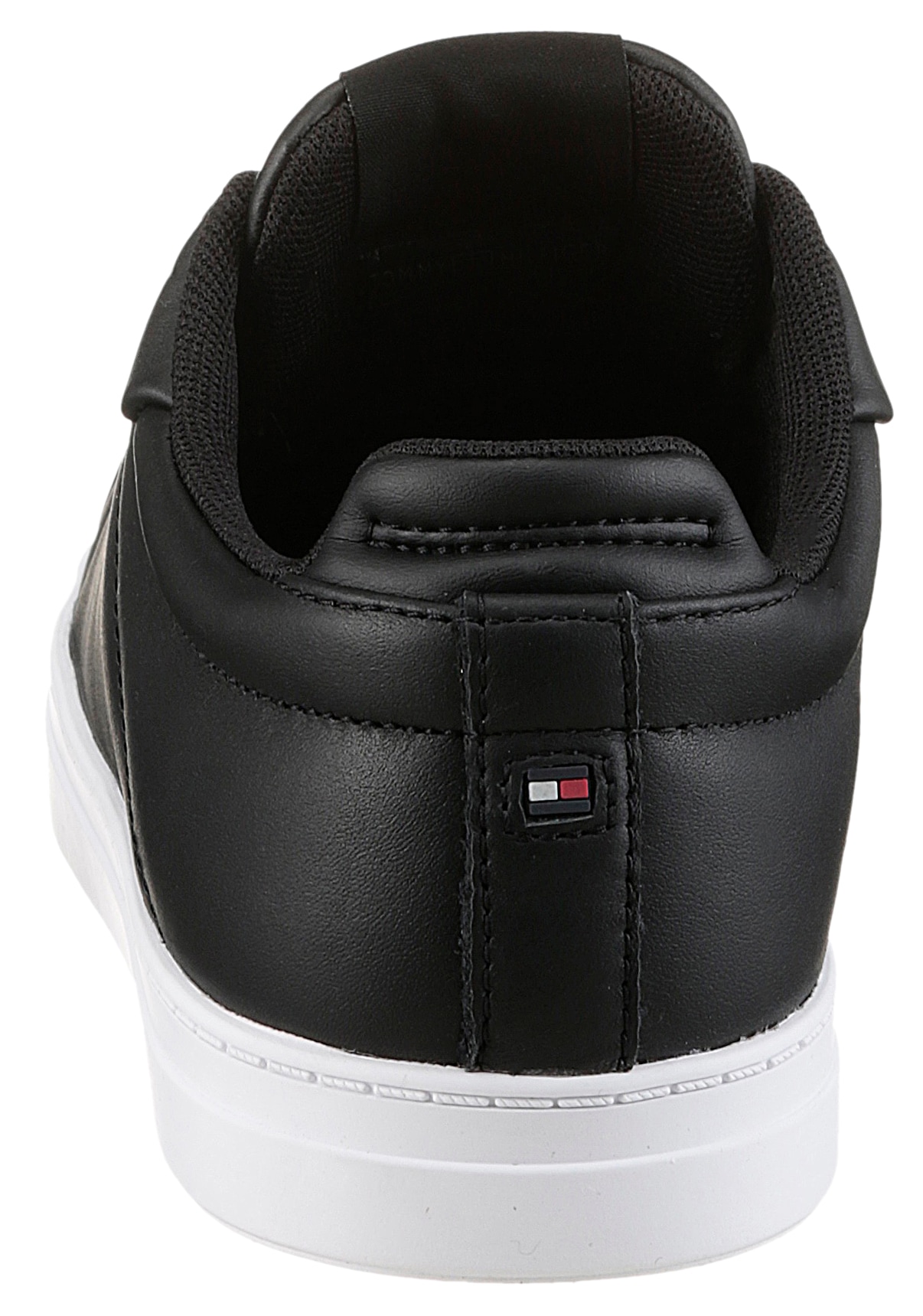 Tommy Hilfiger Plateausneaker »WOMENS ICON COURT SNEAKER FLAG«, Freizeitschuh, Schnürschuh, Halbschuh mit gepolstertem Schaftrand
