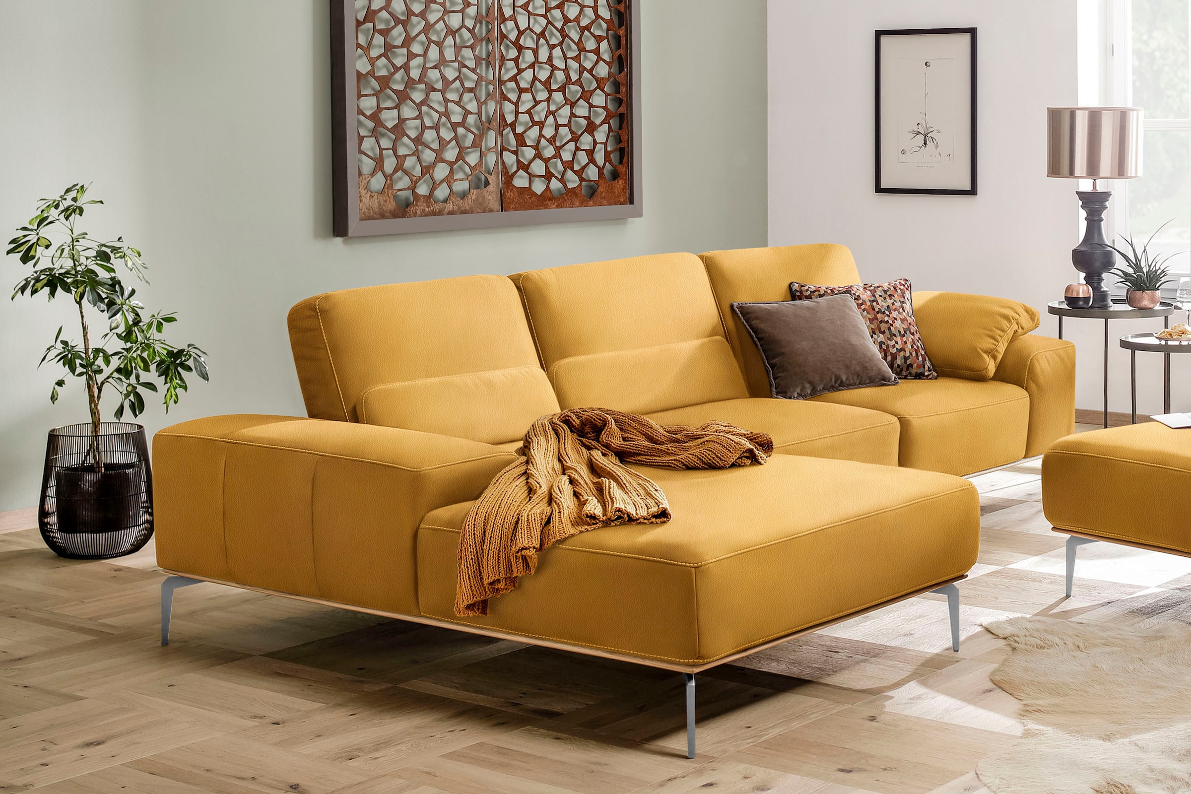 W.SCHILLIG Ecksofa "run, Designsofa mit tollem Sitzkomfort, bequem, L-Form" günstig online kaufen