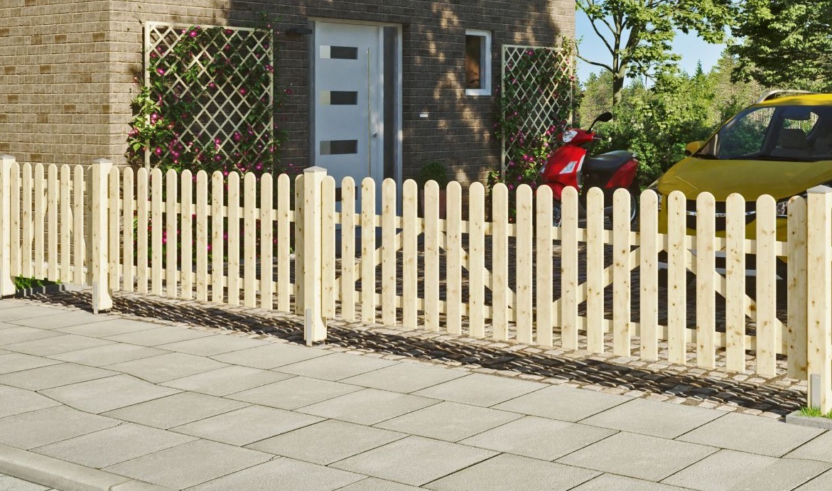 Tetzner & Jentzsch Gartentor "Houston" BxT: 300x80 + Tür 100x80 cm günstig online kaufen