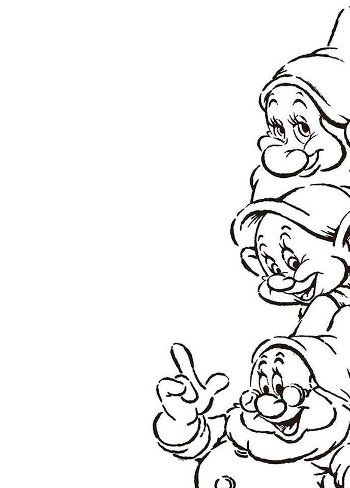 Komar Bild "Snow White Dwarves", Disney, (1 St.), Wandbild zur Dekoration i günstig online kaufen