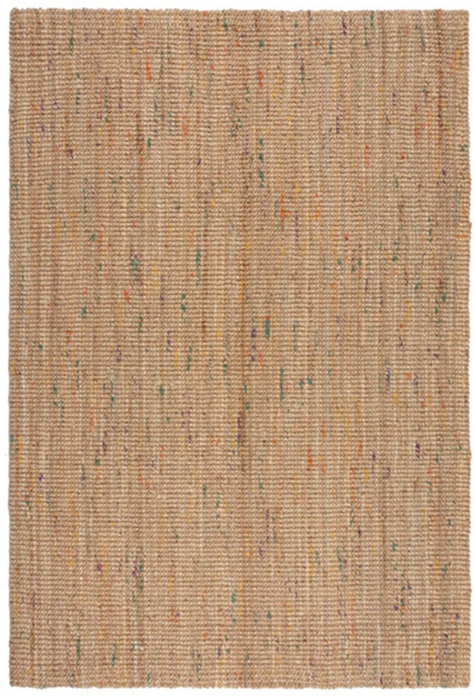 FLAIR RUGS "Jute Boucle" rechteckig 7 mm Höhe aus 100% Jute, mit Fransen, aus Naturfasern