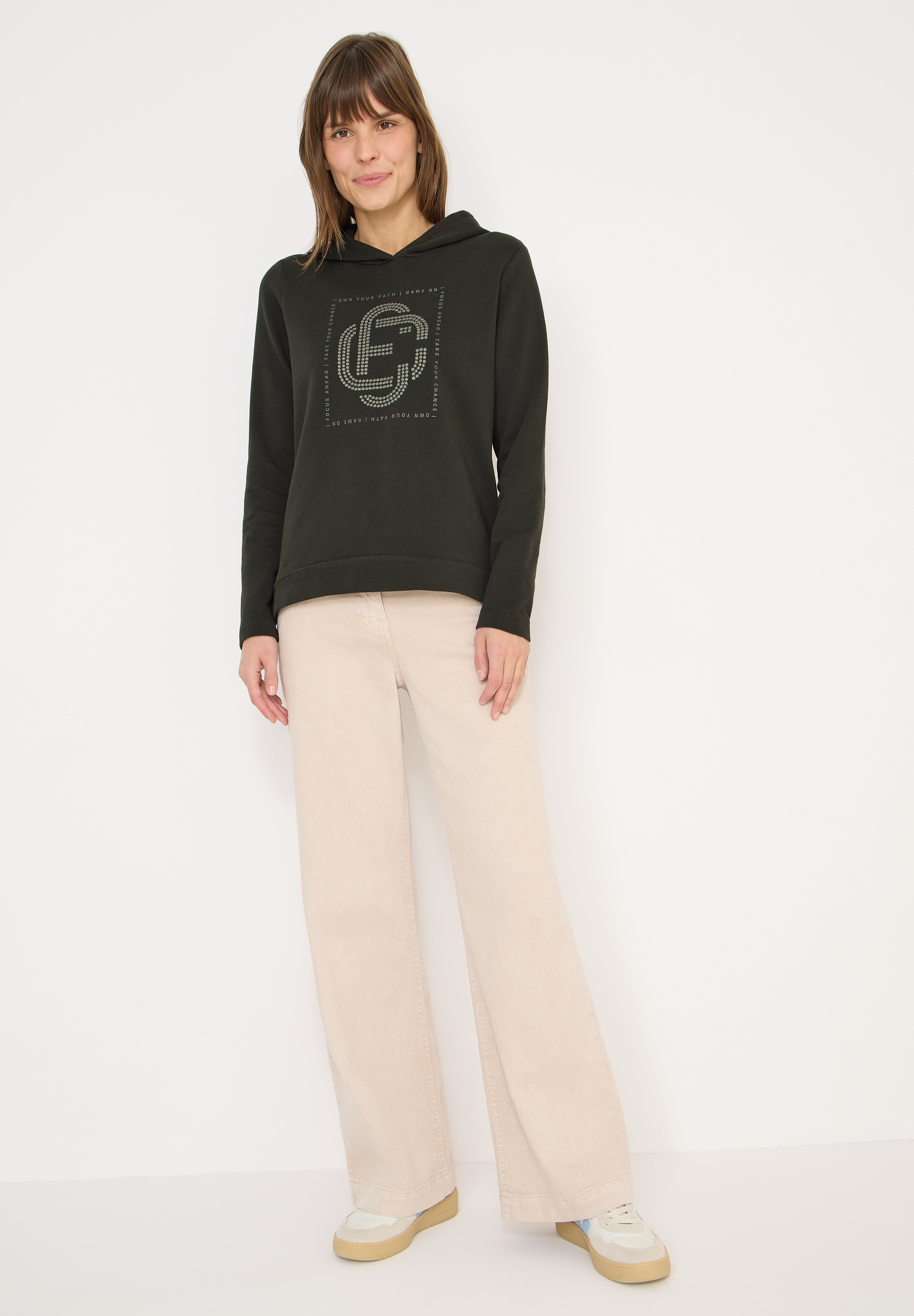 Cecil Langarmshirt aus reiner Baumwolle