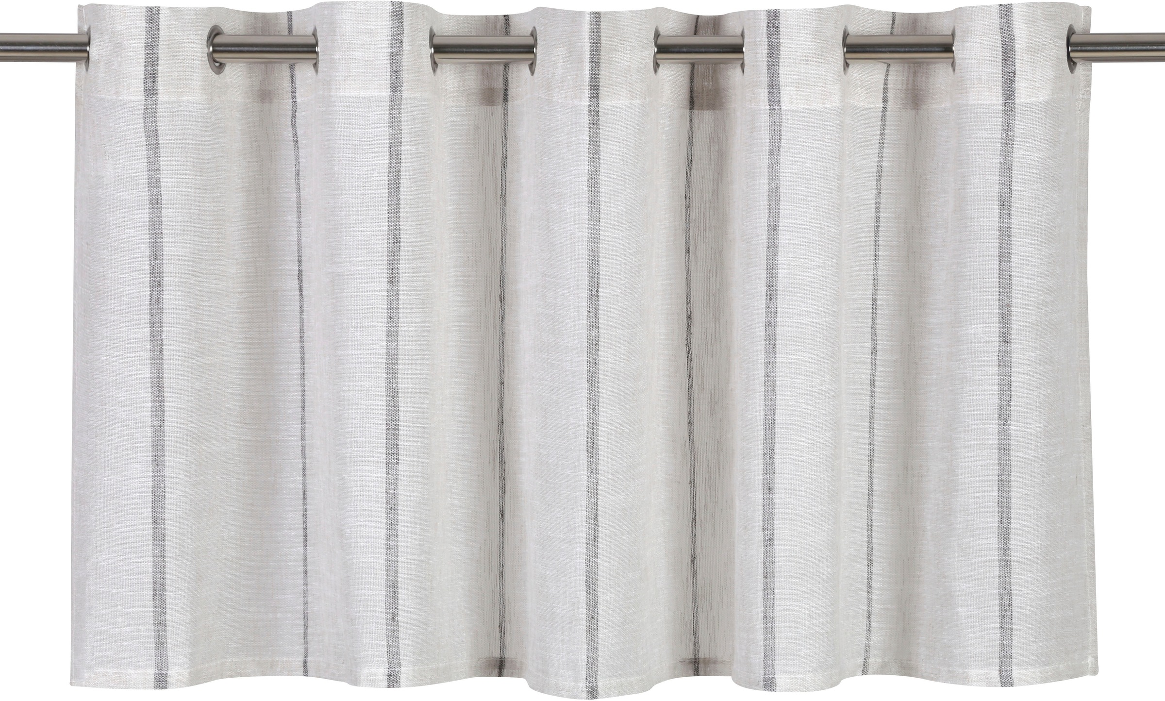 my home Scheibengardine "Clea" Ösen 1 Stk. tlg. Polyester, mit Längsstreife günstig online kaufen