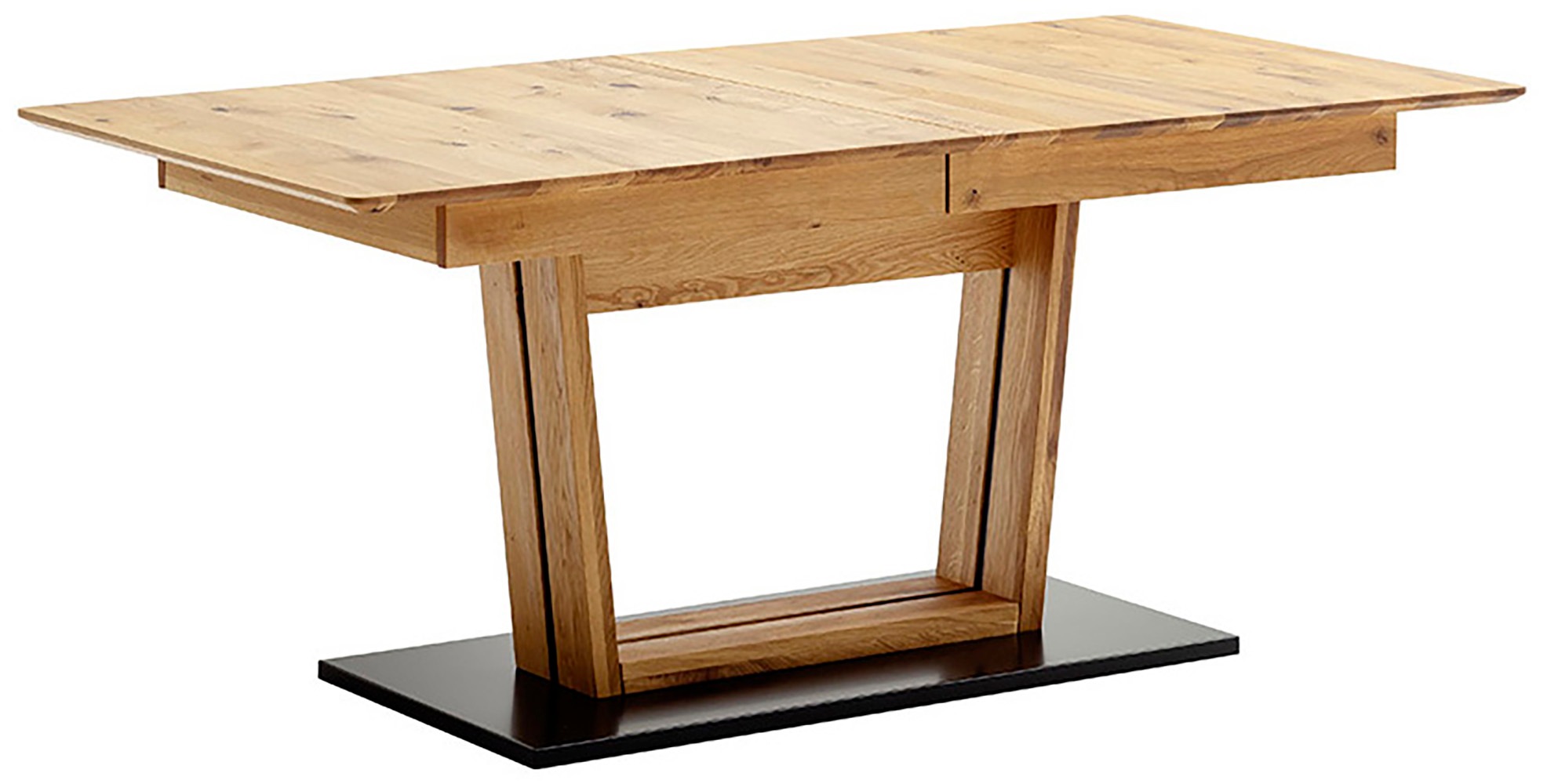 MCA furniture Esstisch »Morena Säulentisch Komfort Tisch«, Synchronauszug,ausziehbar,Wildeiche,massiv,geölt,XXL
